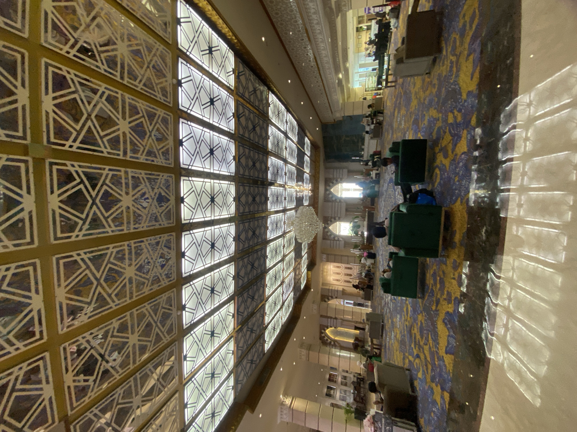 Inside the Grand Qin Hotel lobby, Banjarbaru
