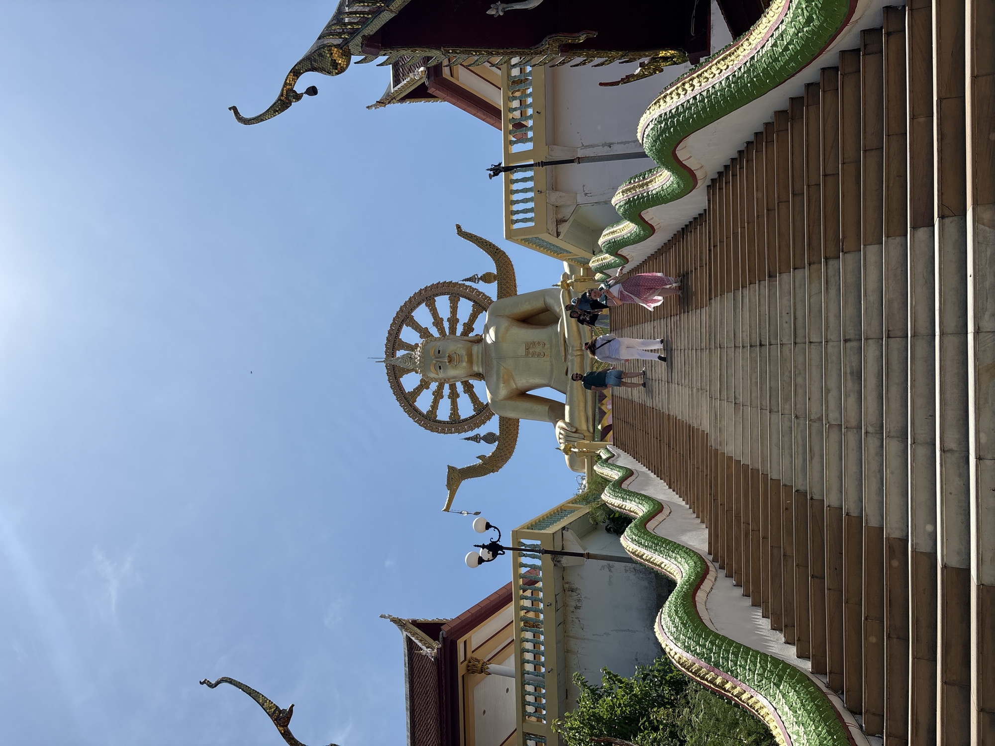 Morning visit to Big Buddha temple complex in Thailand
