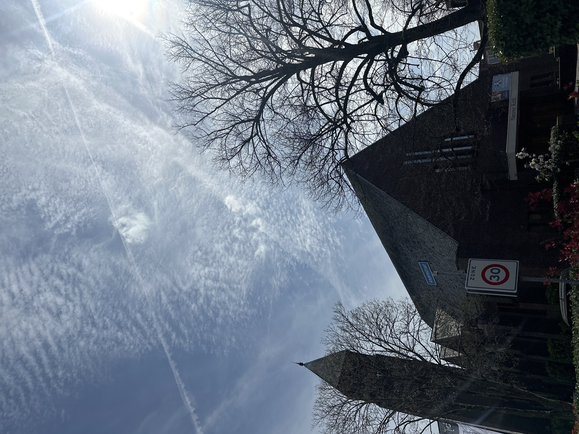Midday street scenes documented in historic Amersfoort city center