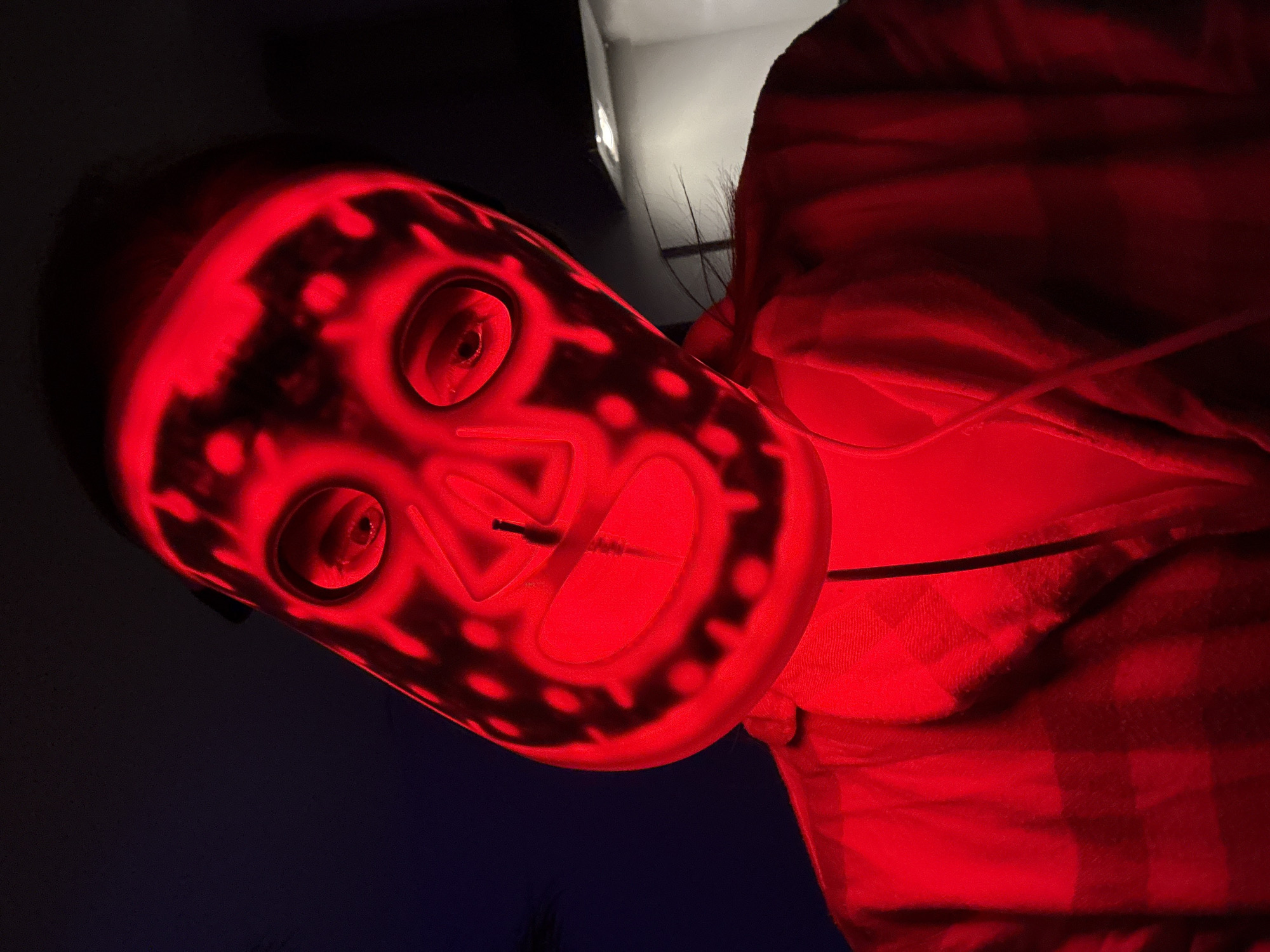 LED light therapy session documented in Kranj, Slovenia