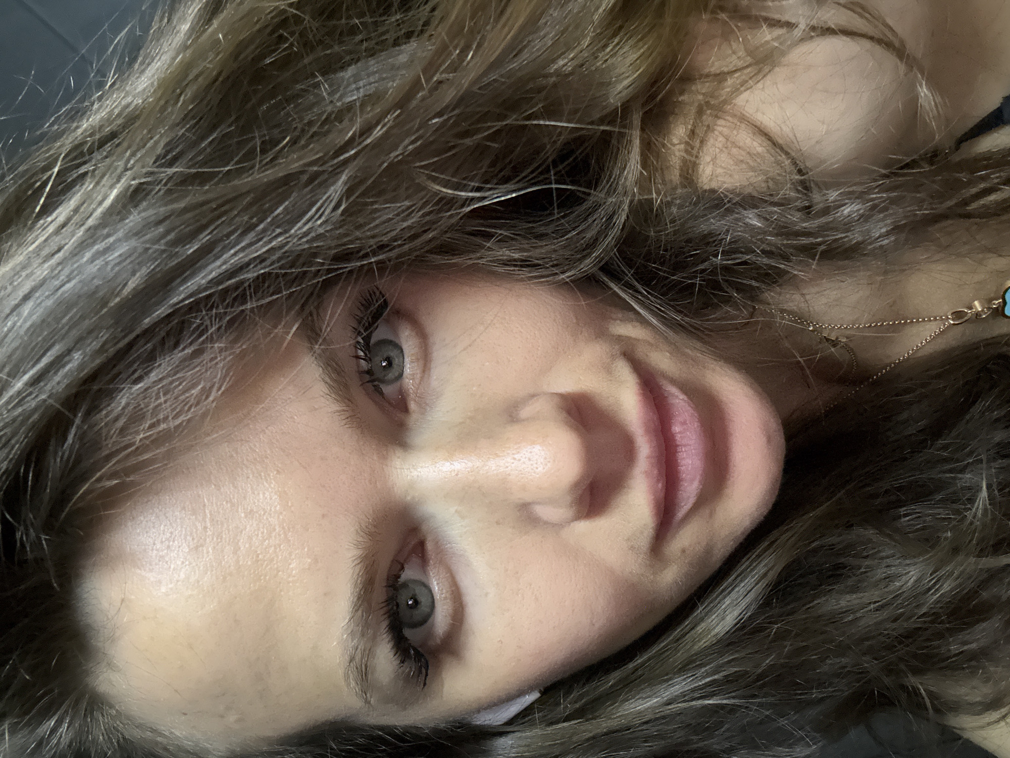 Woman photographed in portrait in Khimki, Russia