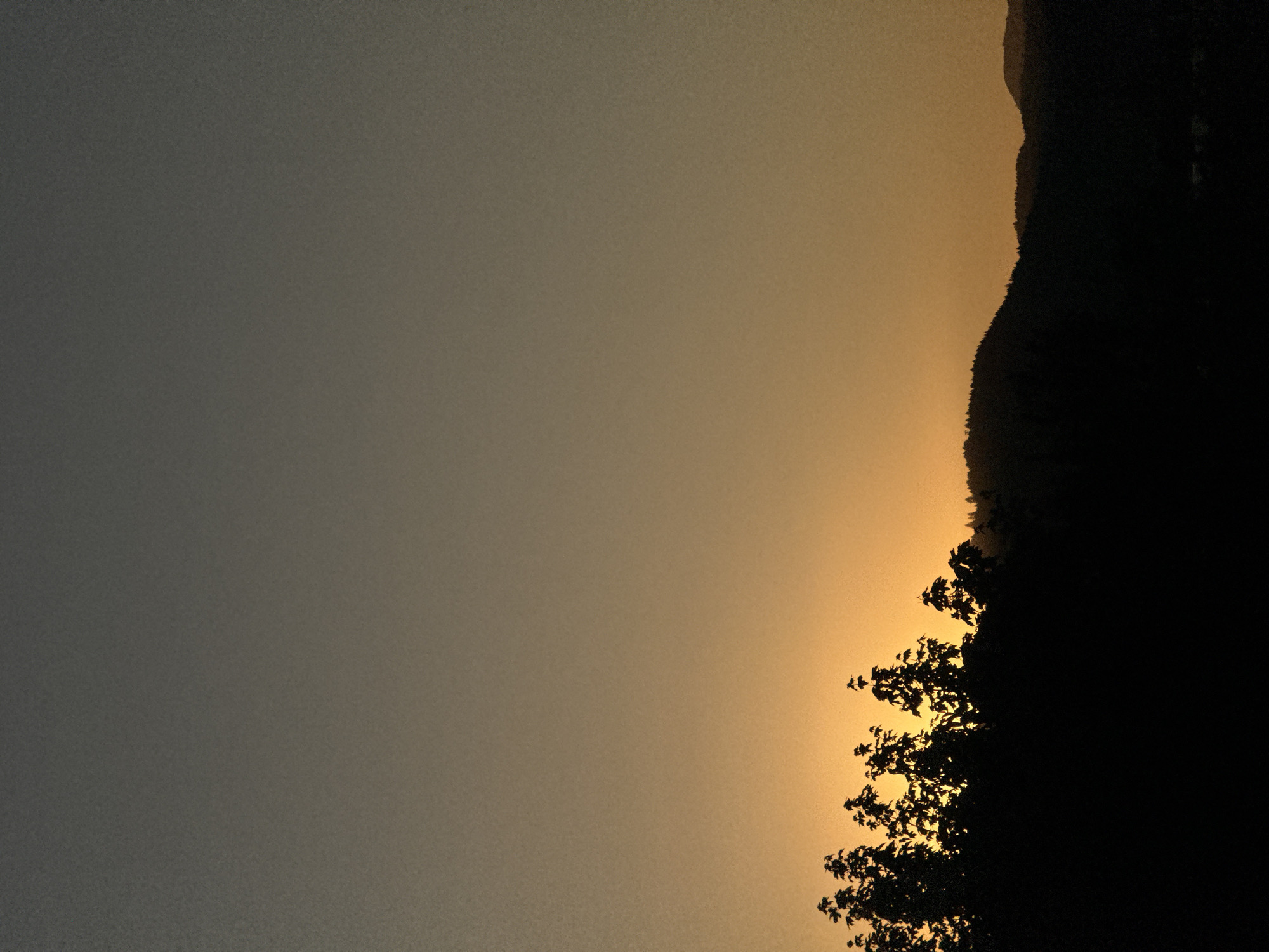 Dawn or dusk landscape photographed near Hohberg, Germany