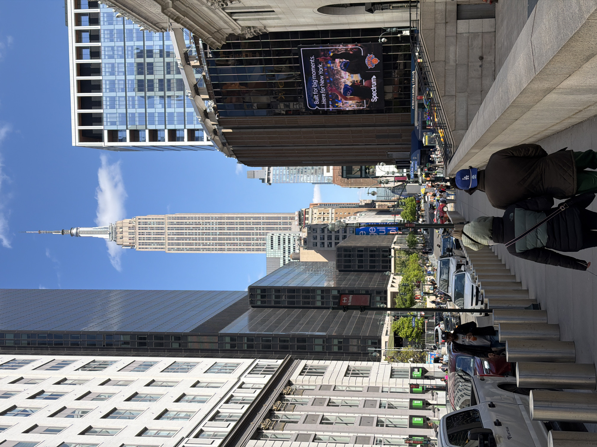 Street scenes captured near Empire State Building, Madison Square Garden
