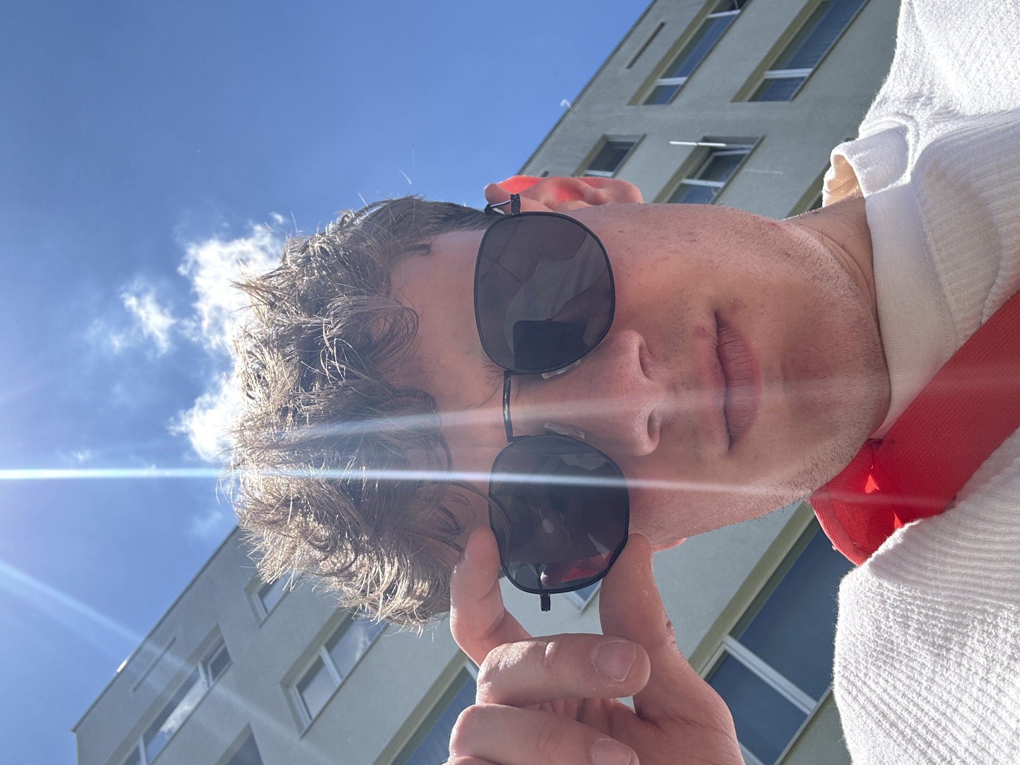 Person photographed with accessories in Sofia, Bulgaria