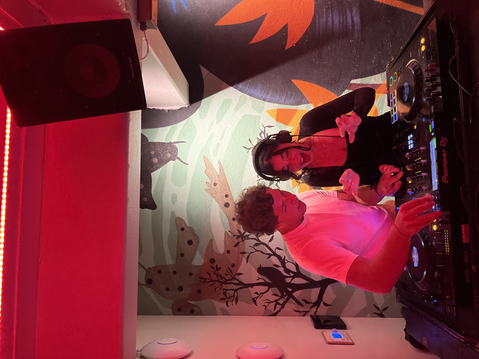 DJ duo and outdoor party captured in San Diego nightlife scene