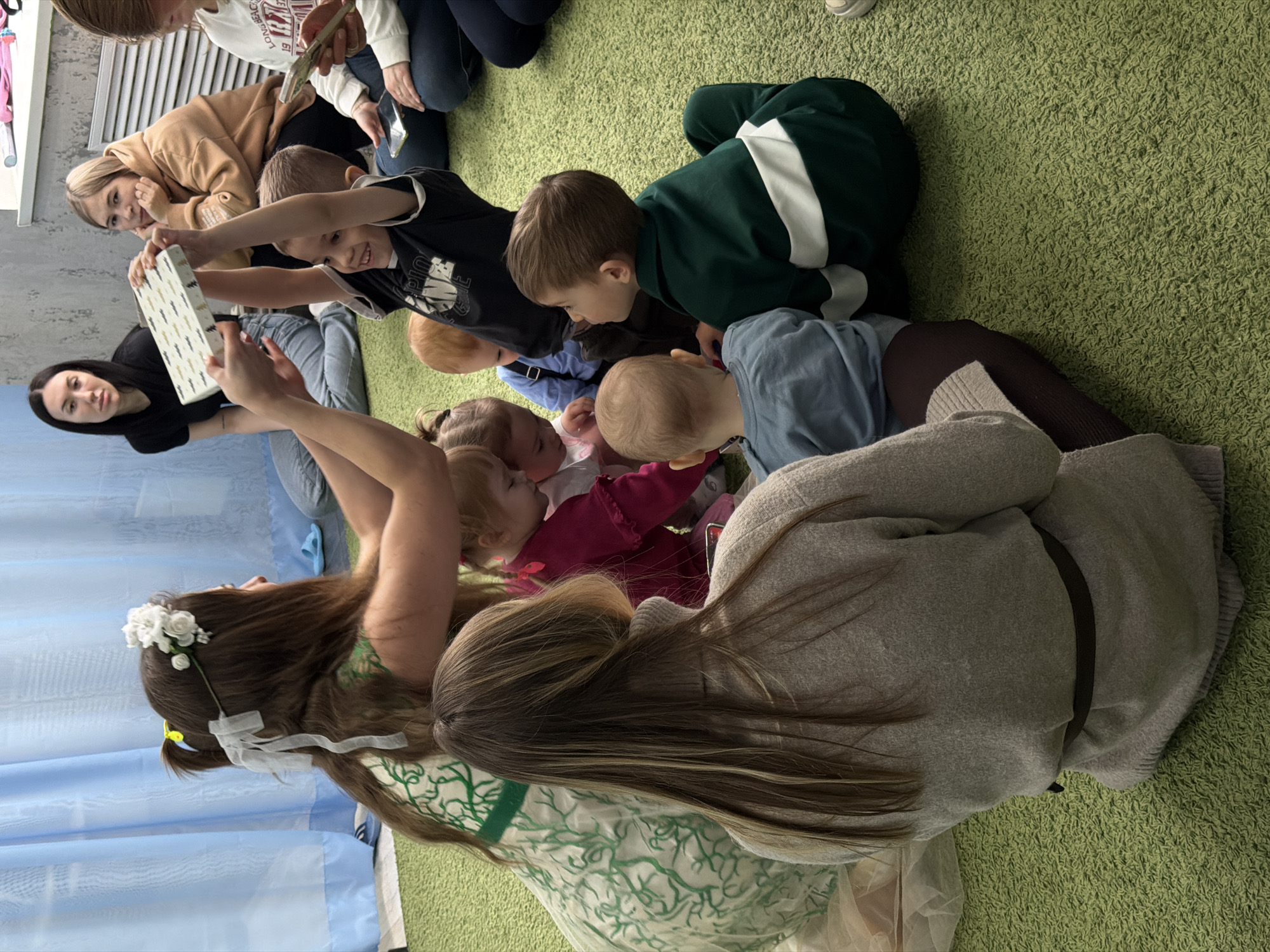Children's play center activities documented in Perm, Russia