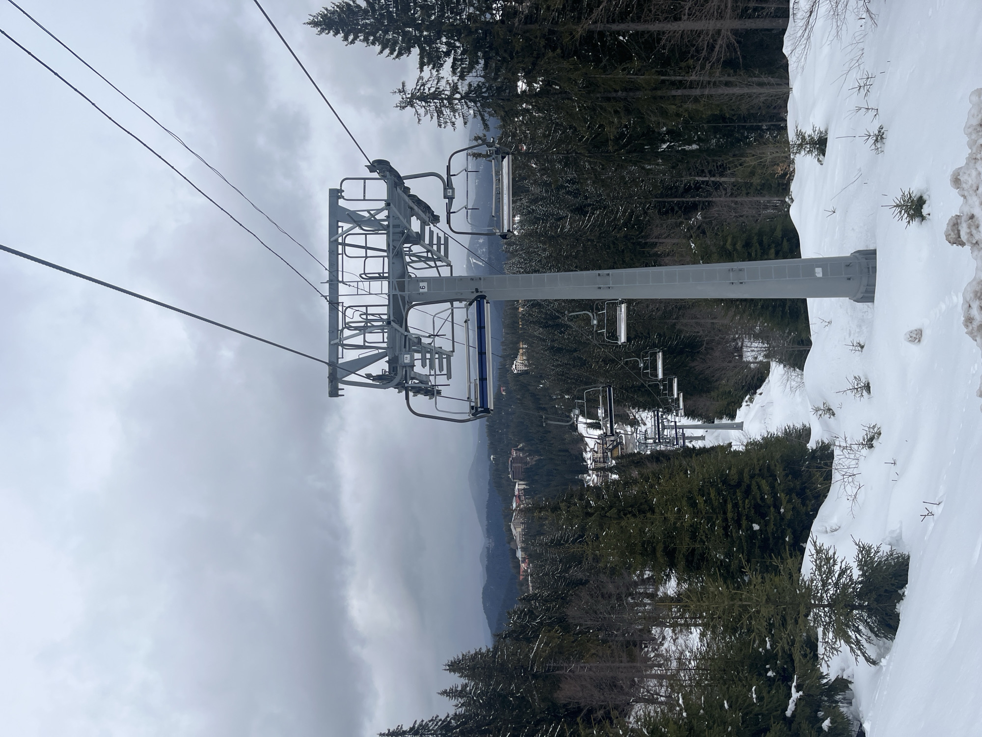 Ski lift documented at Bulgarian mountain resort
