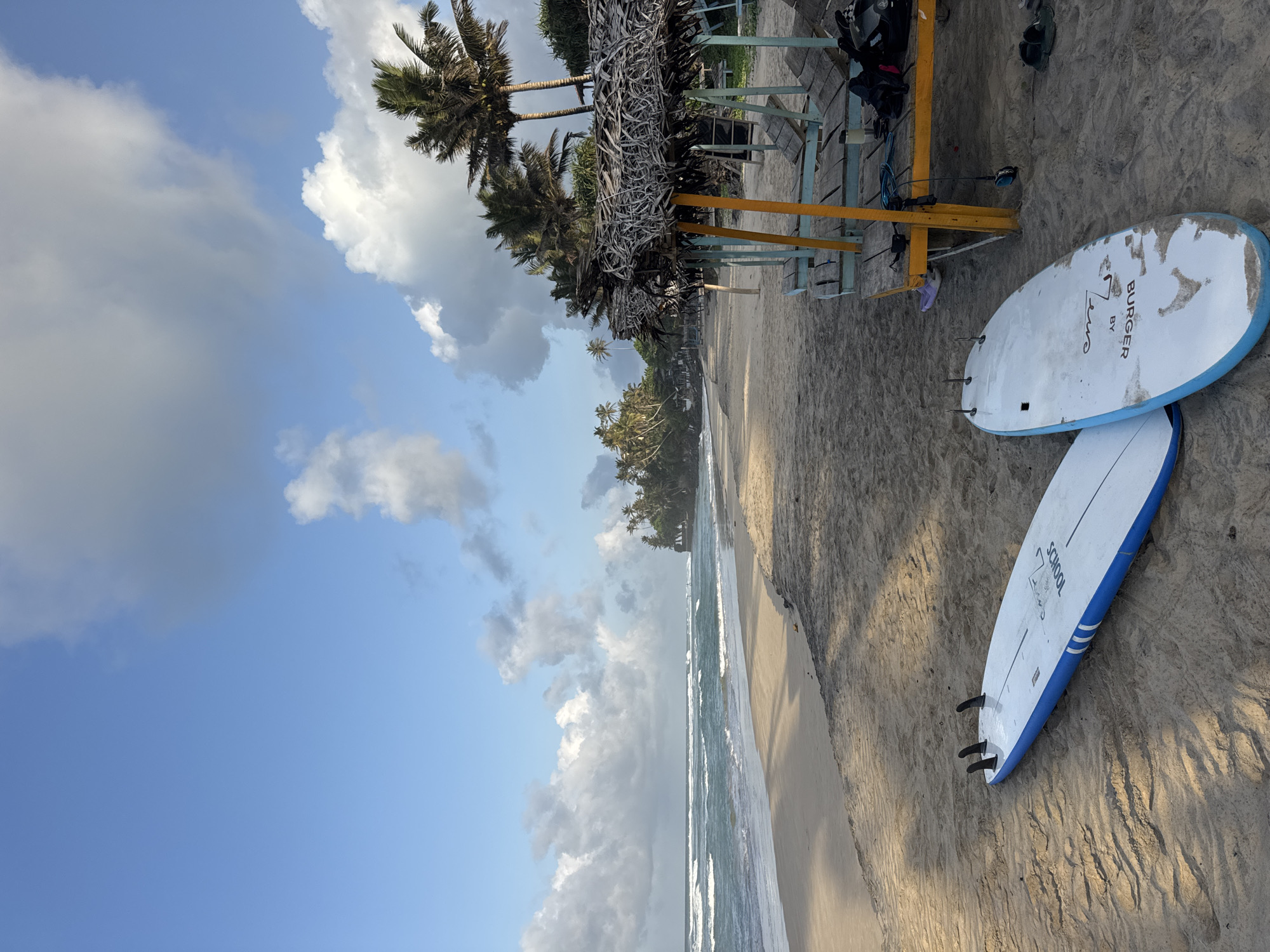 Lazy surf morning on a quiet Sri Lankan beach
