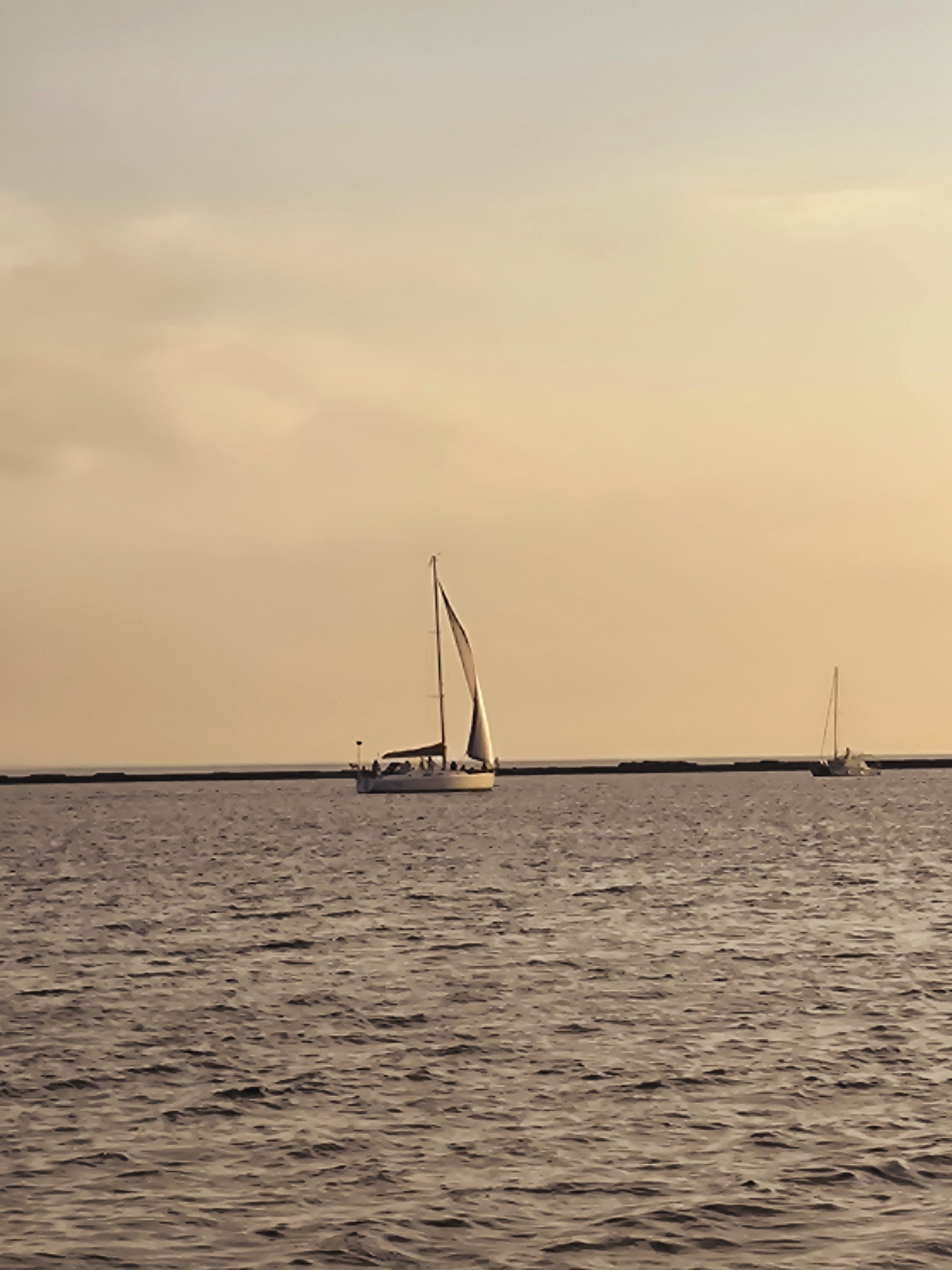 Golden hour on the Baltic coast near Riga's waterfront