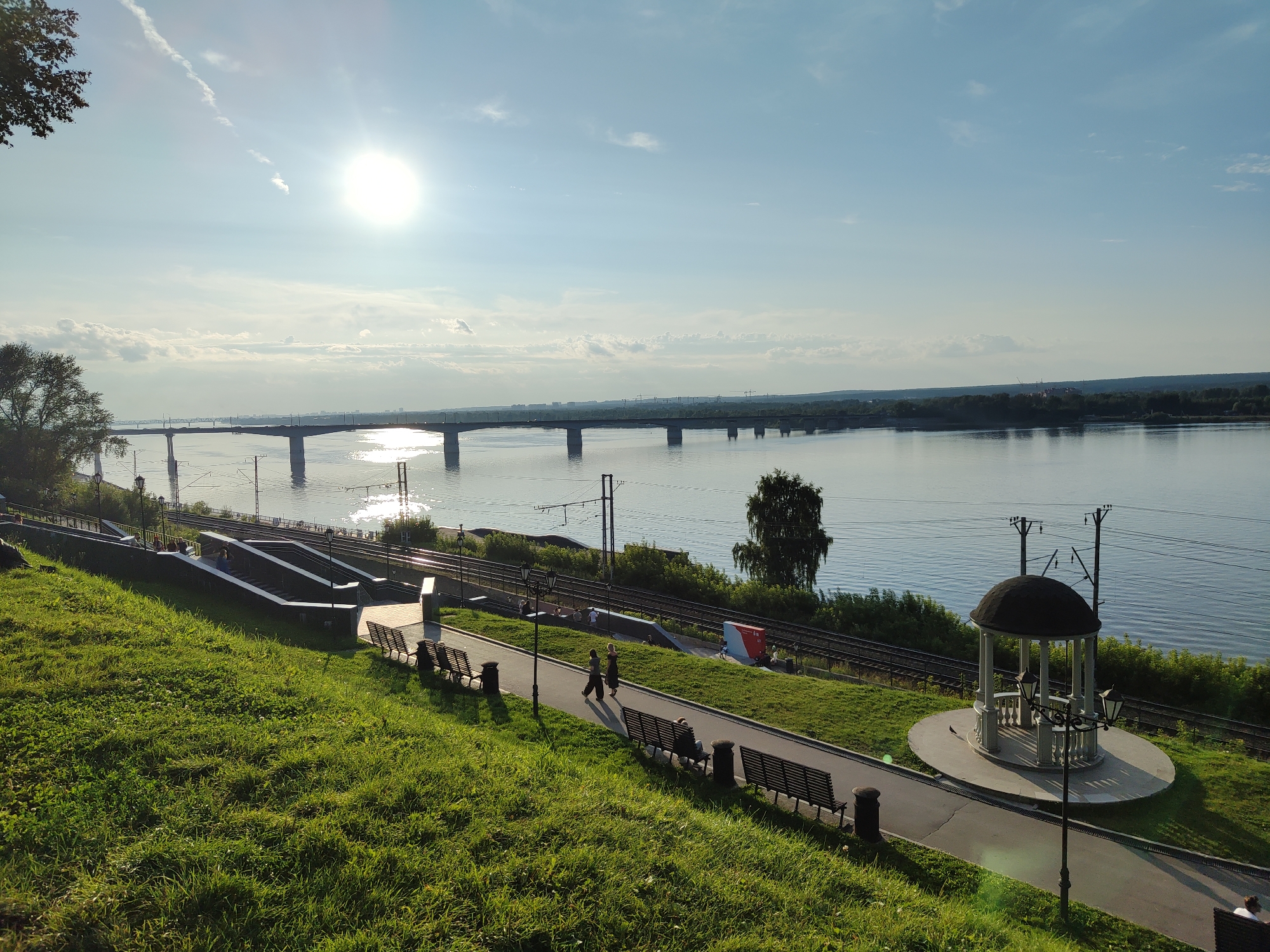 Summer blooms and riverside views in Perm, Russia