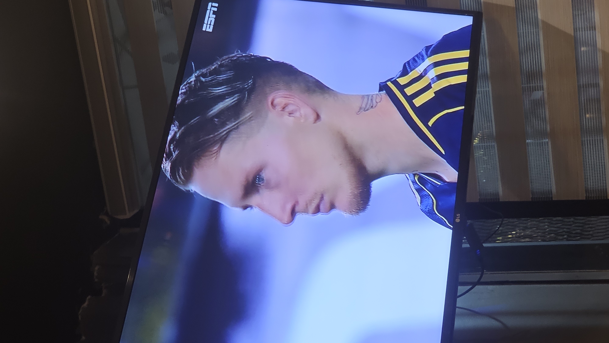ESPN Soccer Broadcast Viewed on Television in Guayaquil