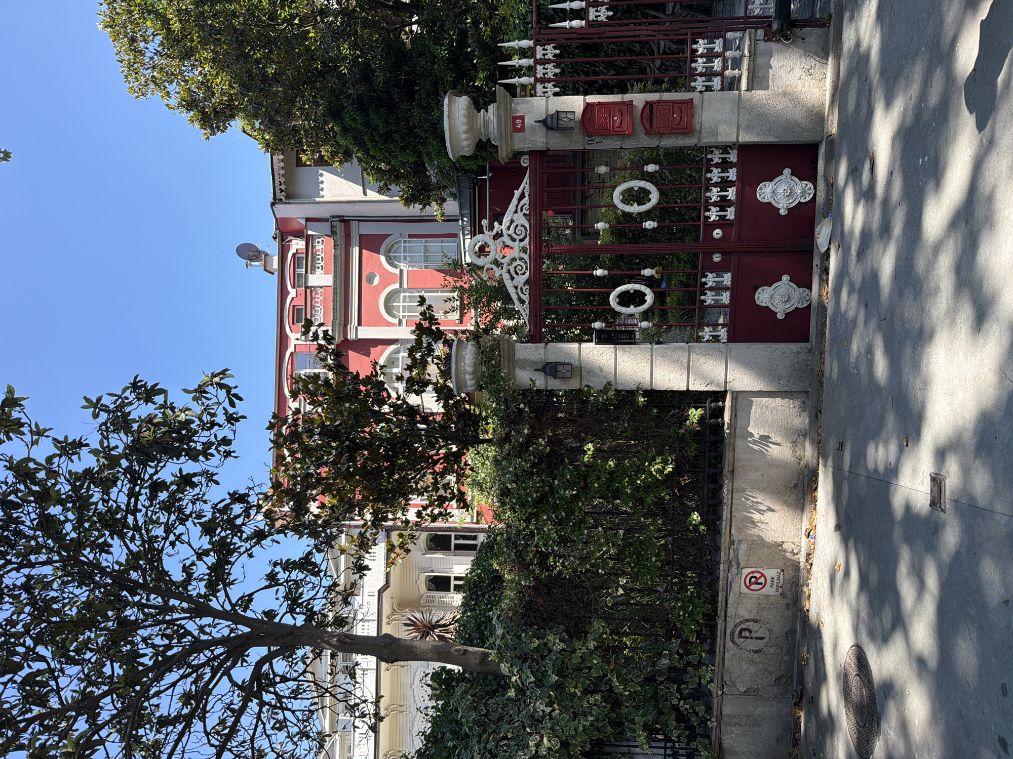 Ornate gate entrance at a Sarıyer residence