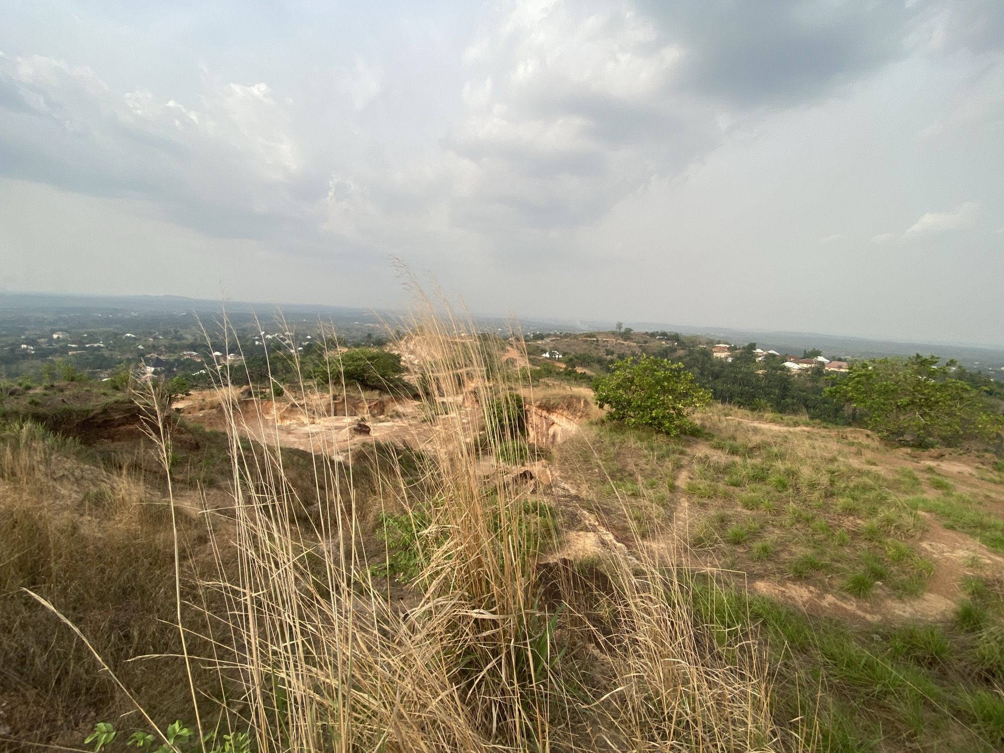 Dry grassland landscape observed in Achara, Nigeria