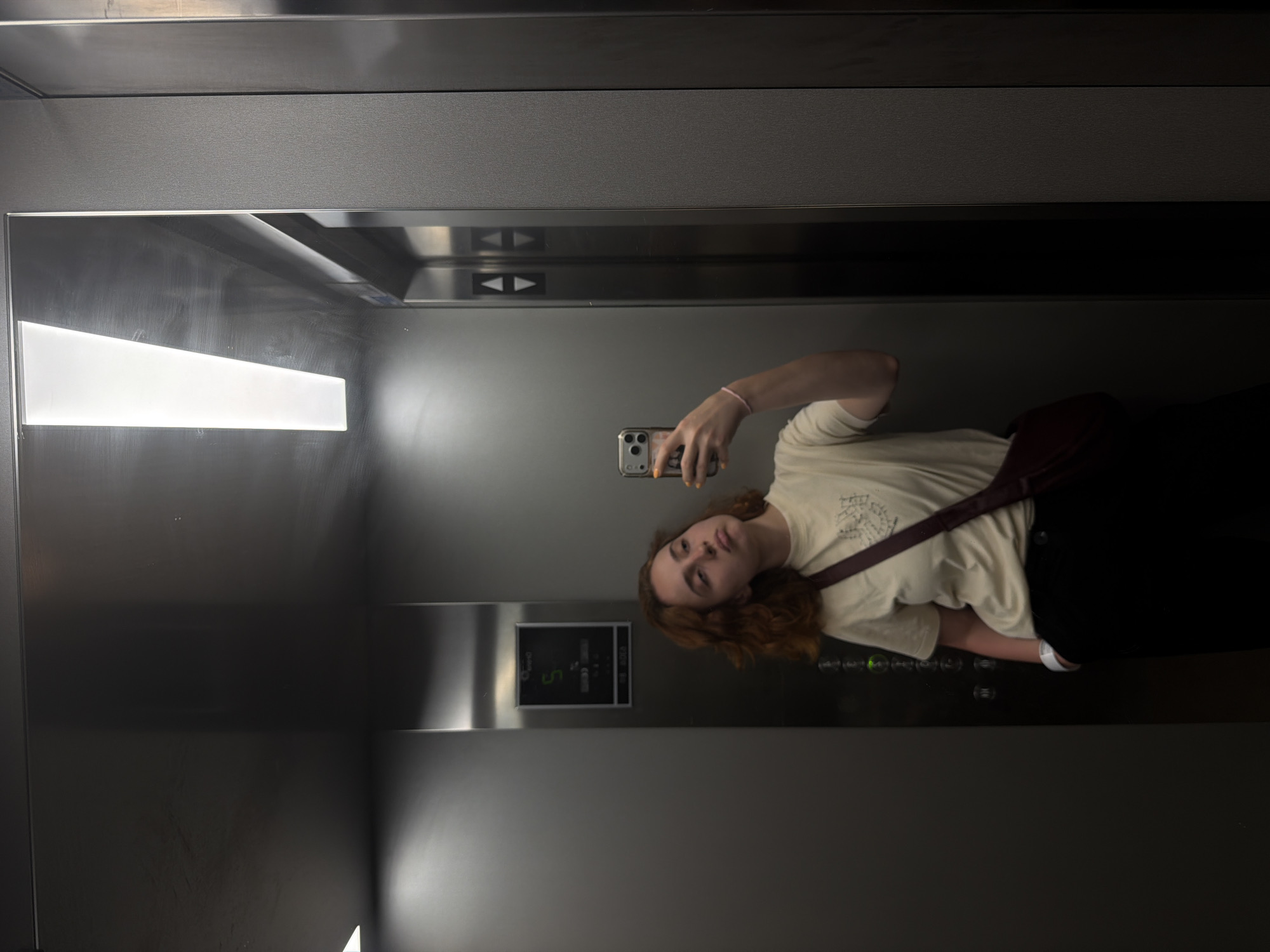 Elevator selfie in Strasbourg, midday June 2026