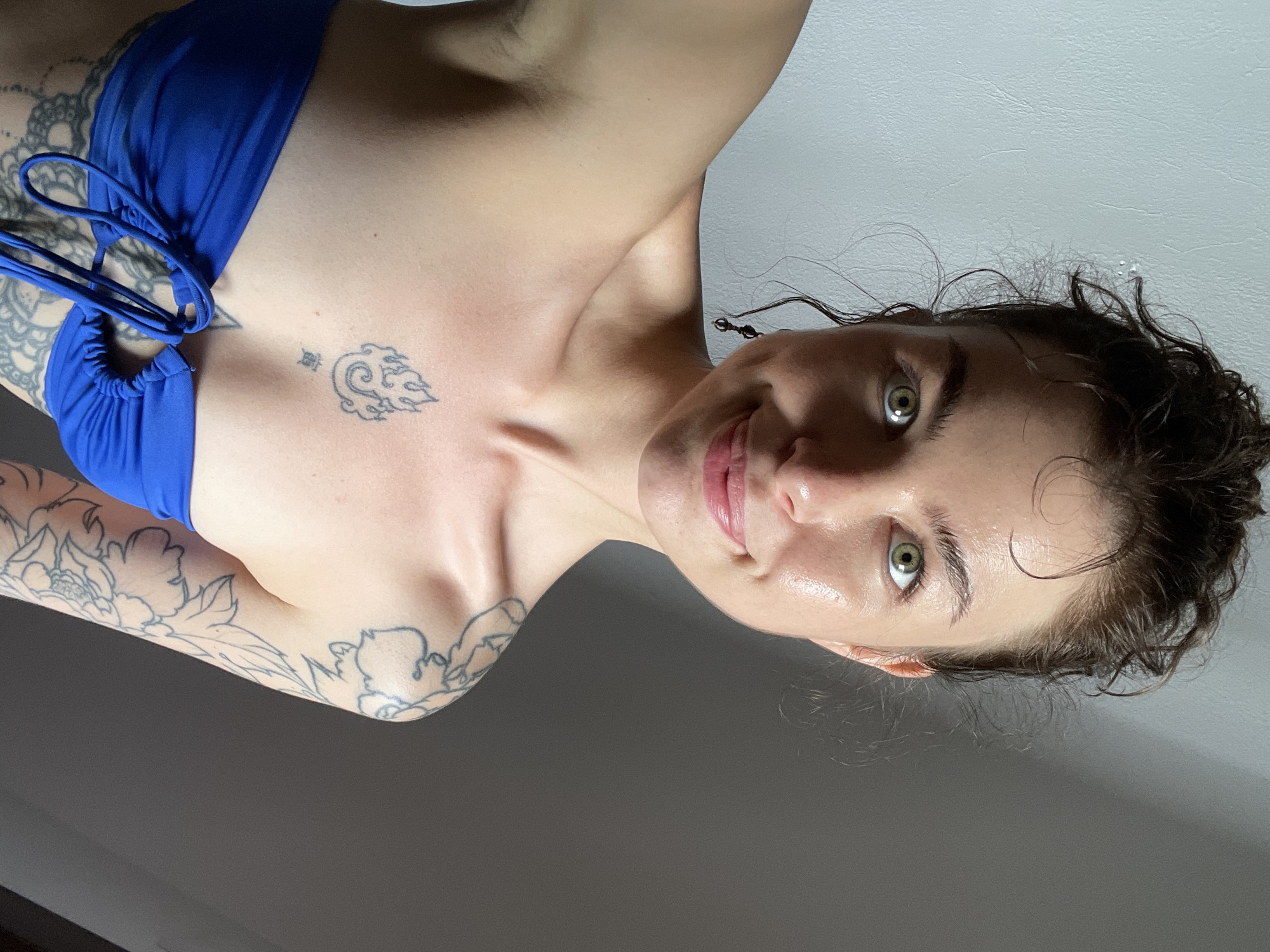 Woman takes selfies in Boreti, Montenegro residence