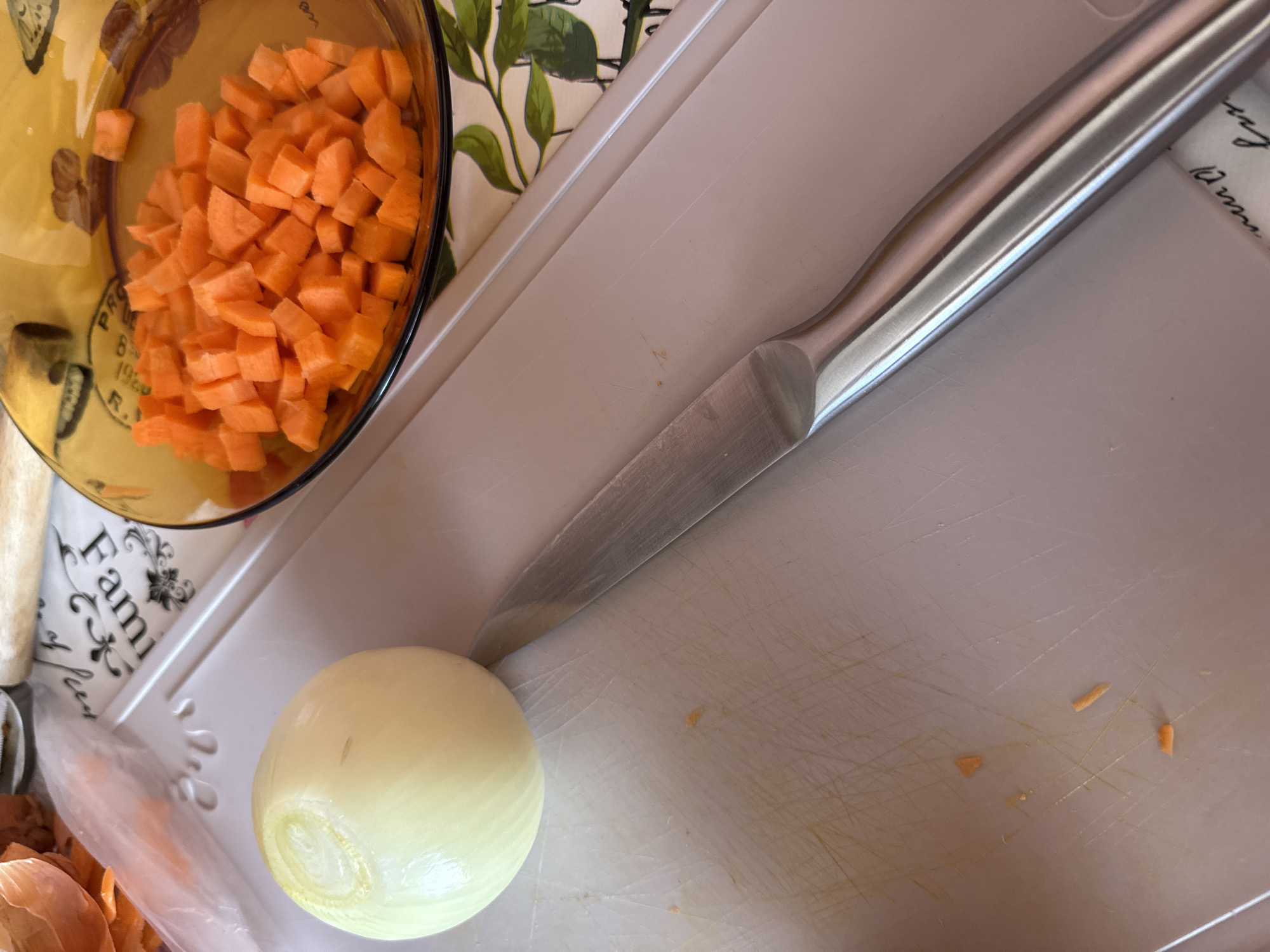 Food preparation scene documented in Sofia kitchen