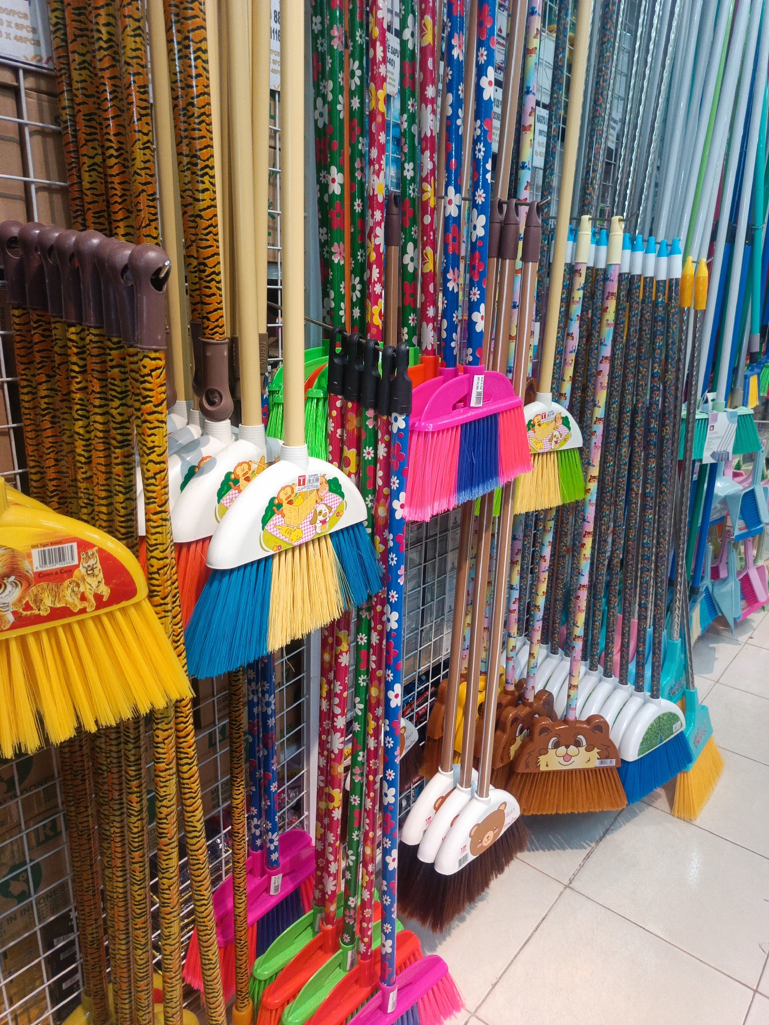 Everyday goods on shelves at a Gorontalo store