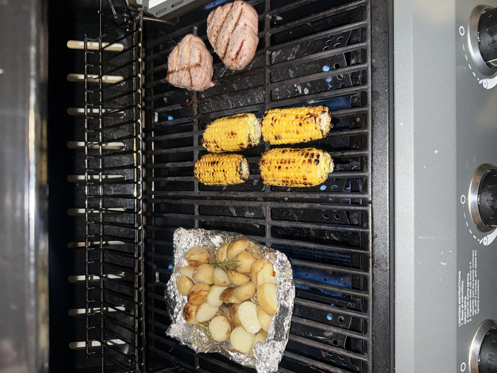 Evening barbecue session observed in Cape Town backyard