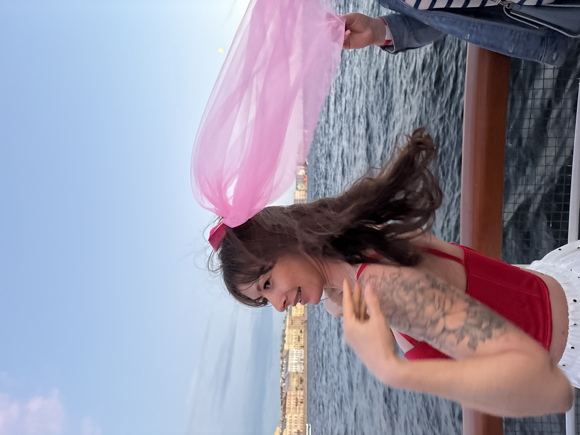 Evening boat cruise on the Neva, Saint Petersburg summer sunset