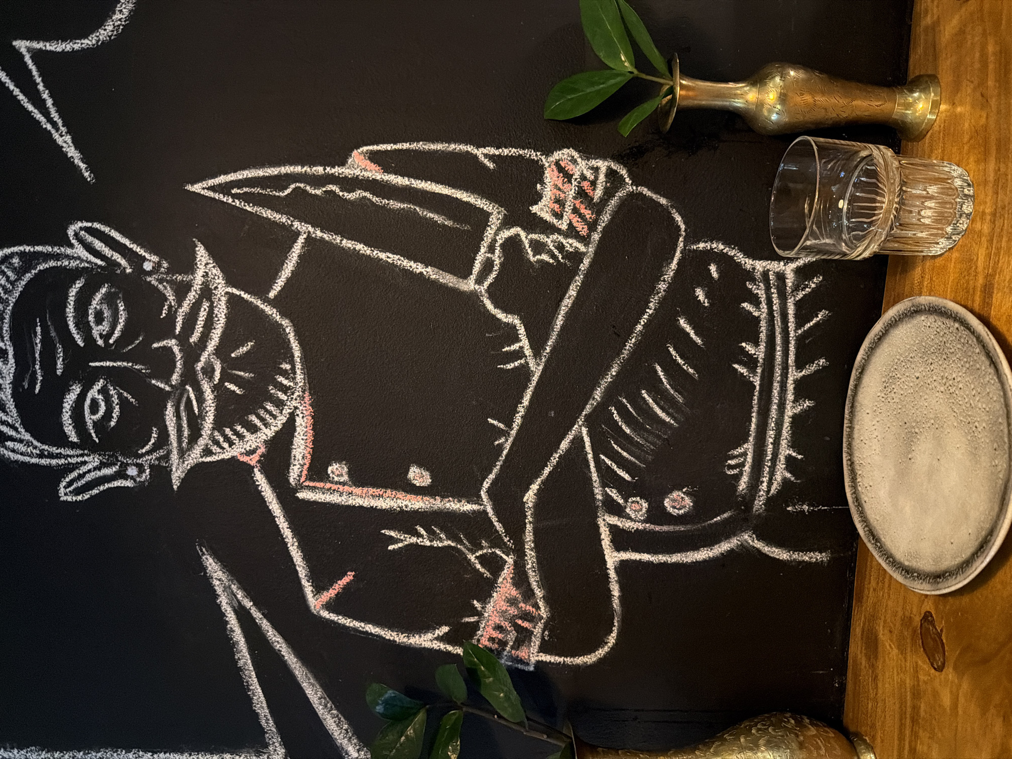 Anonymous diner documents casual meal in Sofia restaurant