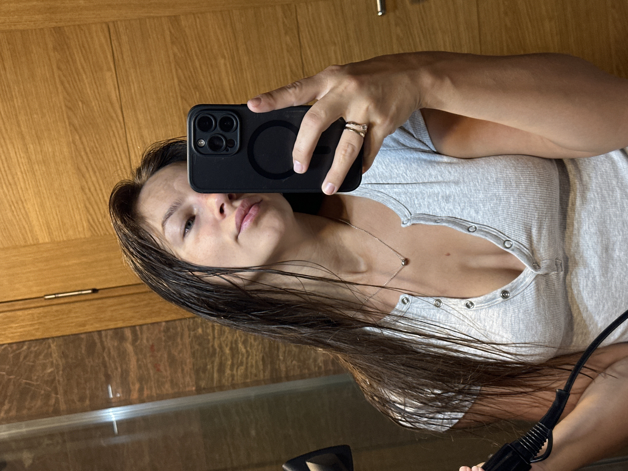 Bathroom selfie session in Donji Pobori, Montenegro