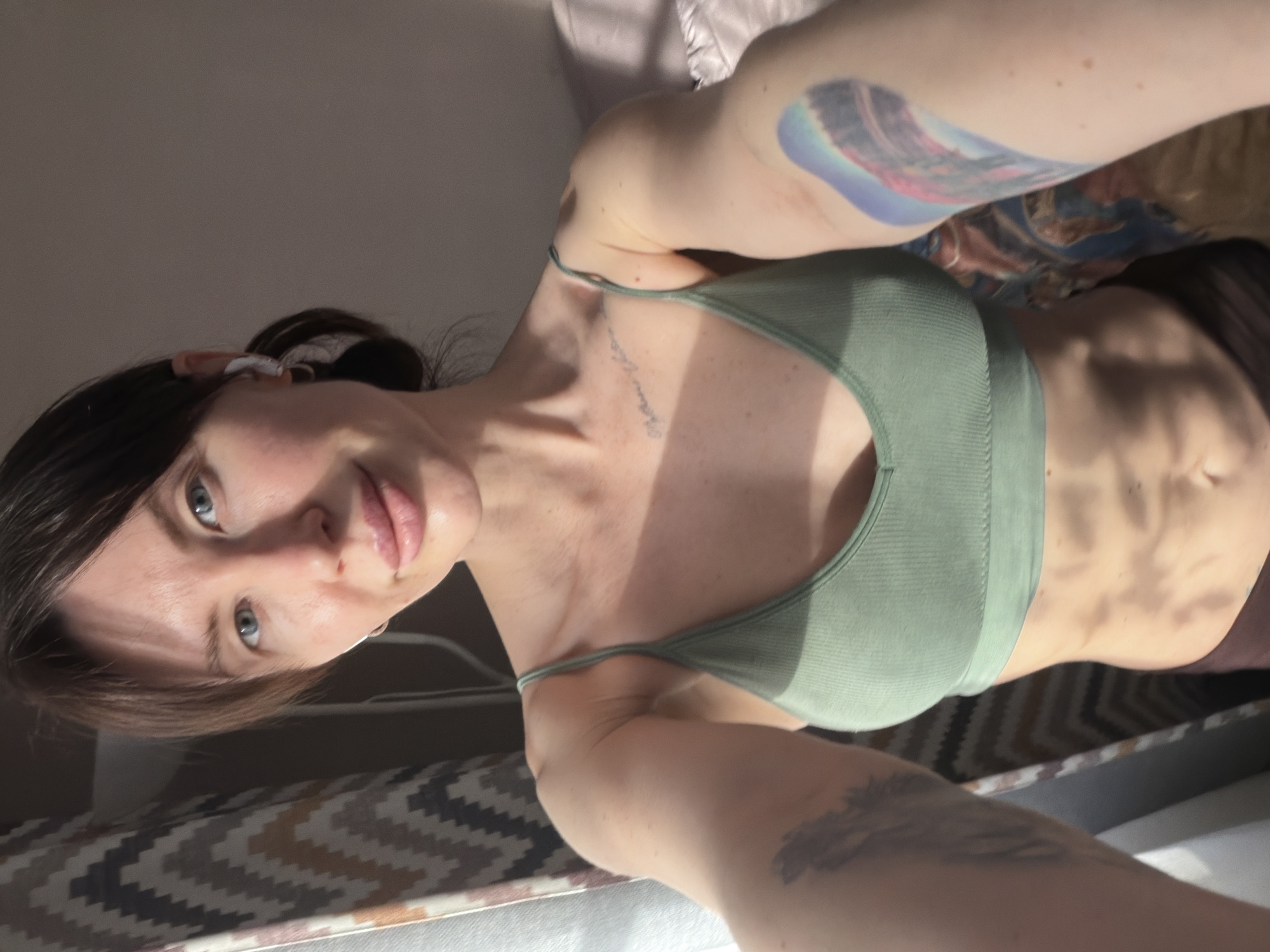 Woman photographed in multiple indoor settings in Perm