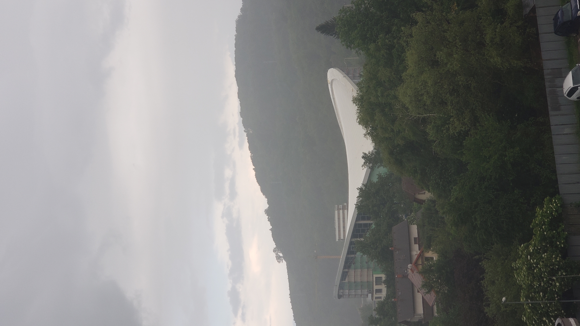 Overcast afternoon observed from elevated position in Prešov, Slovakia
