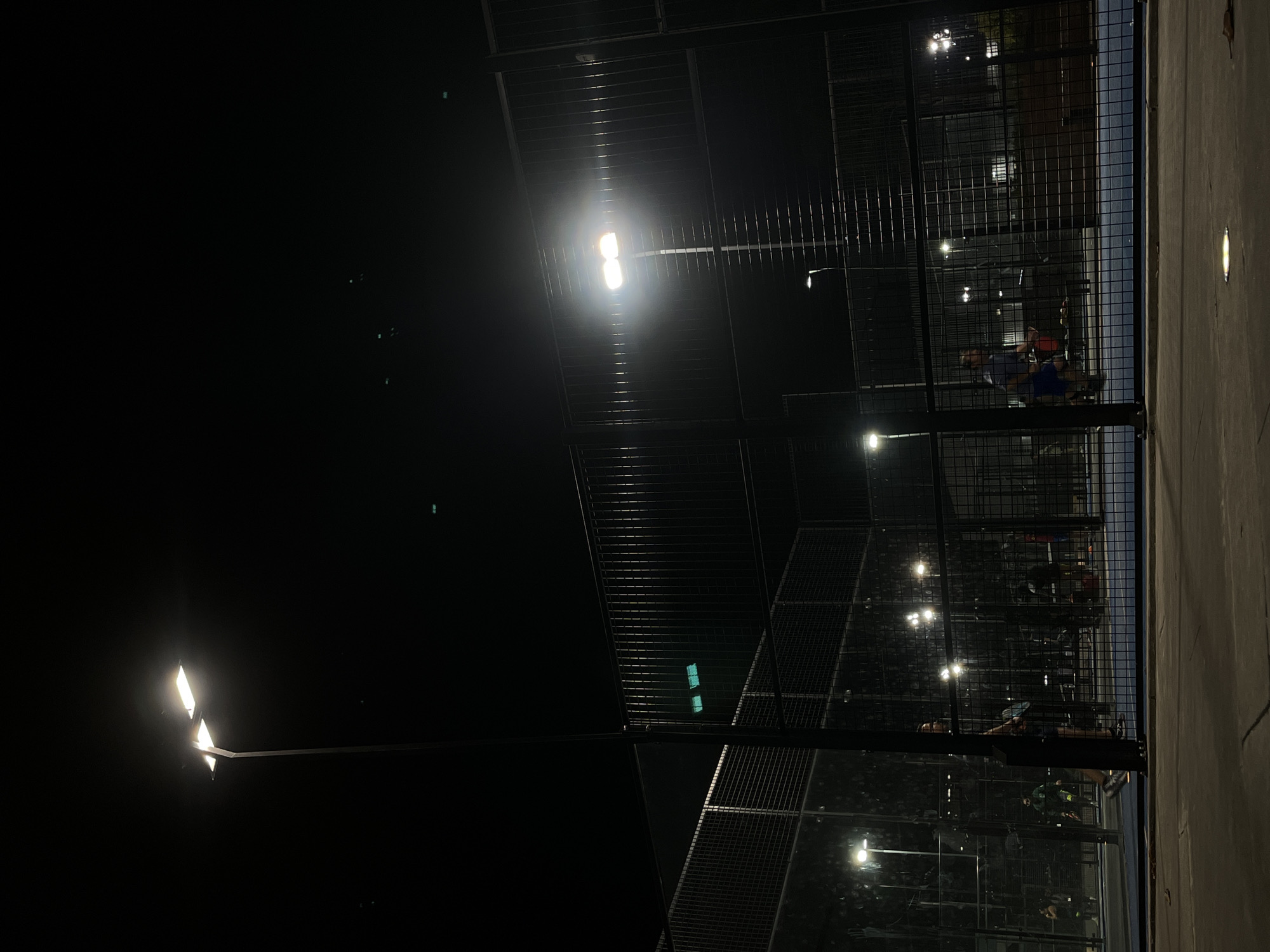 Sports facilities documented during late night hours April 21