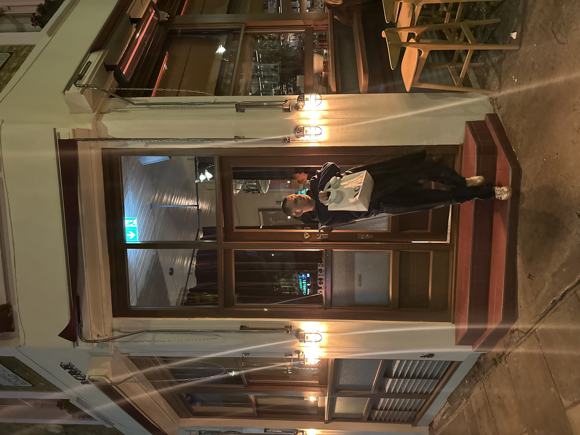 Evening dining experience documented at ACRE restaurant in London
