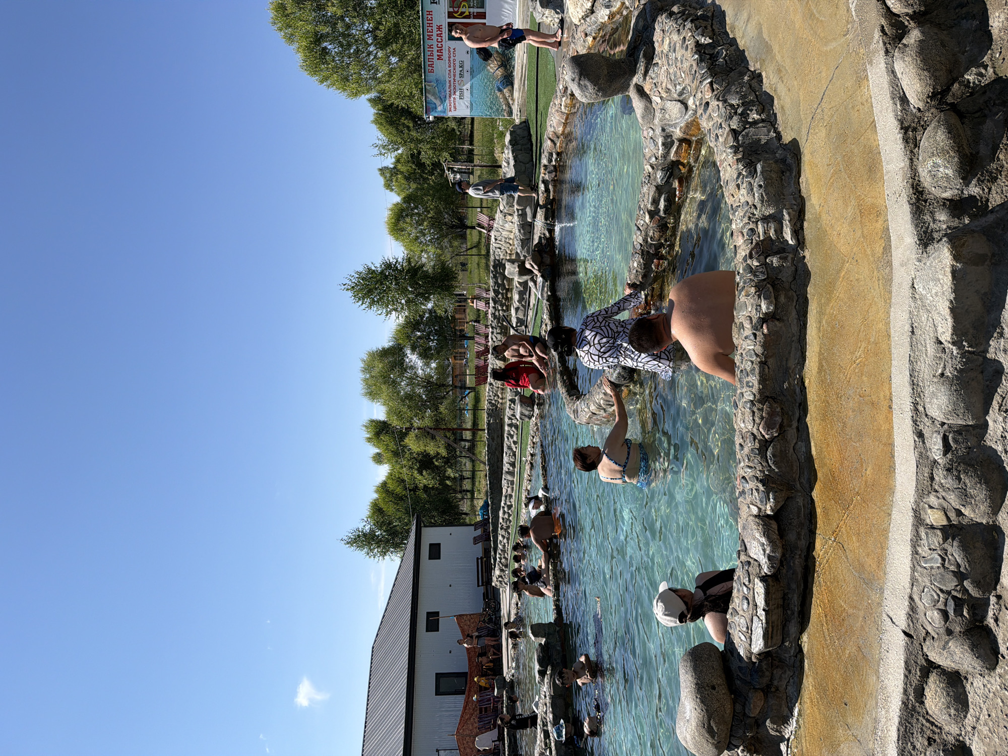 Hot springs, roses, and a yurt retreat on a sunny day