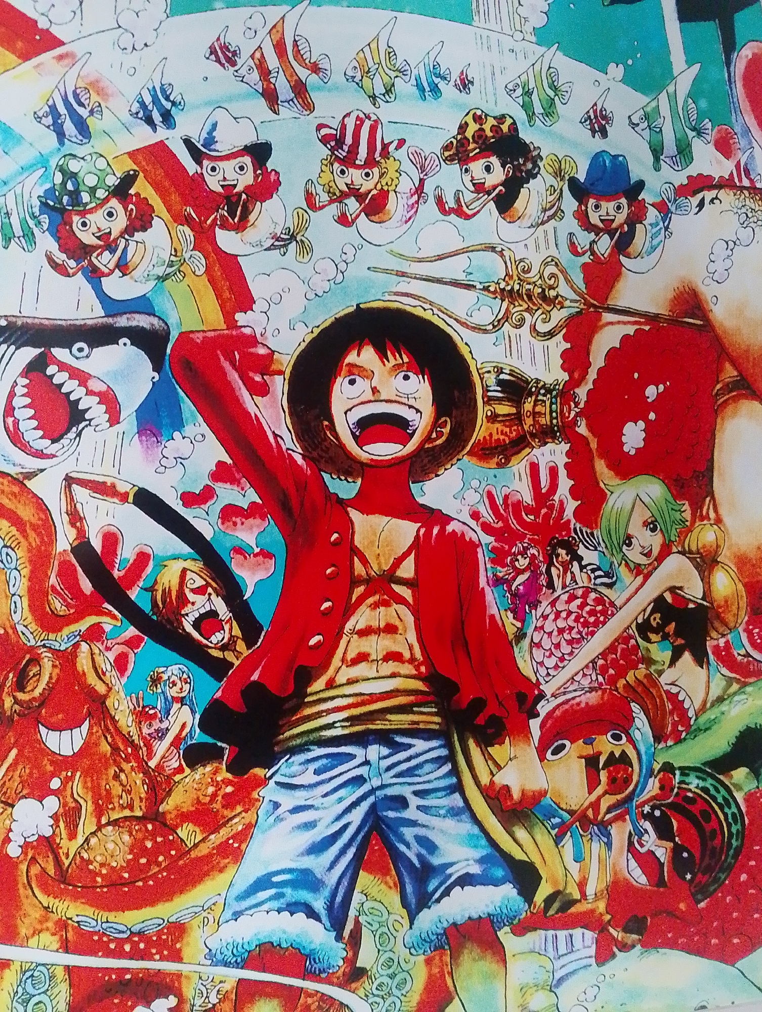 Anime art and Christmas snow globes on display in Kharkiv