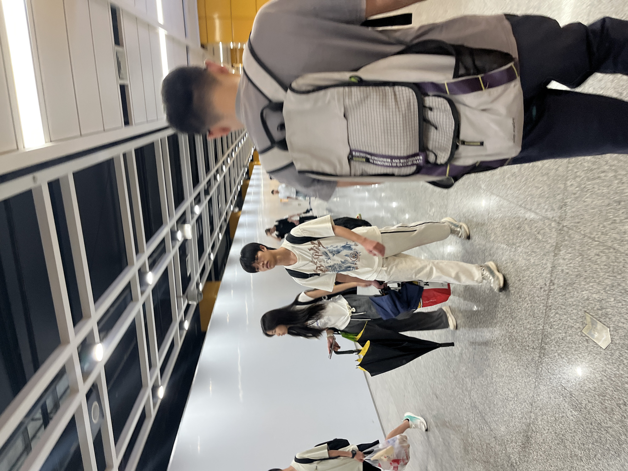 Morning commute activity at a Panyu District subway station