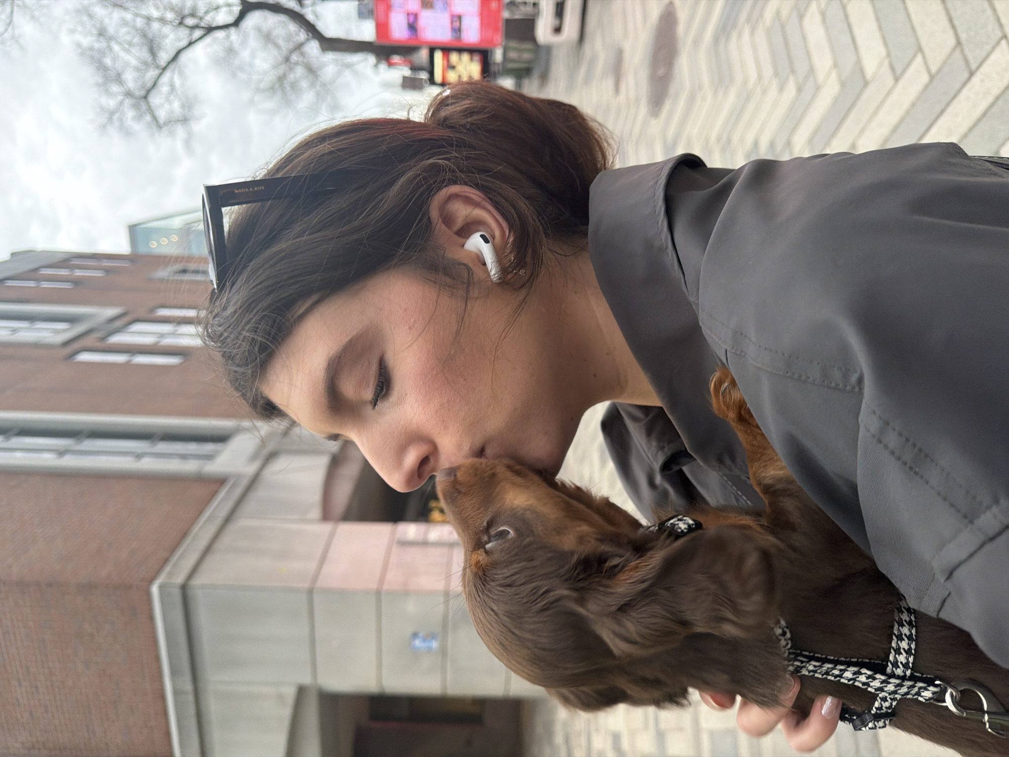 Woman with puppy spotted near emergency response in Montreal