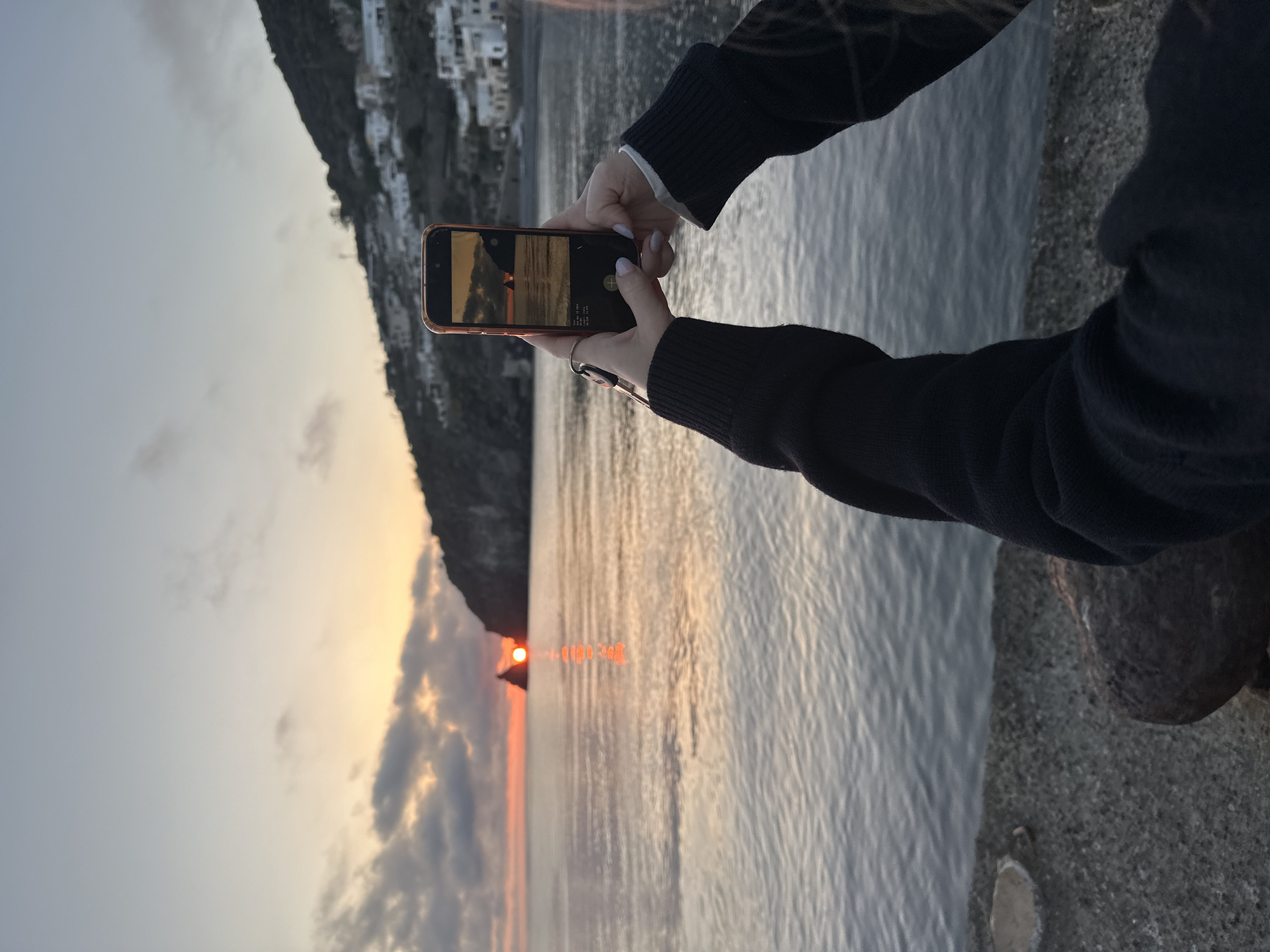 Early morning sunrise documentation captured in Lipari, Italy