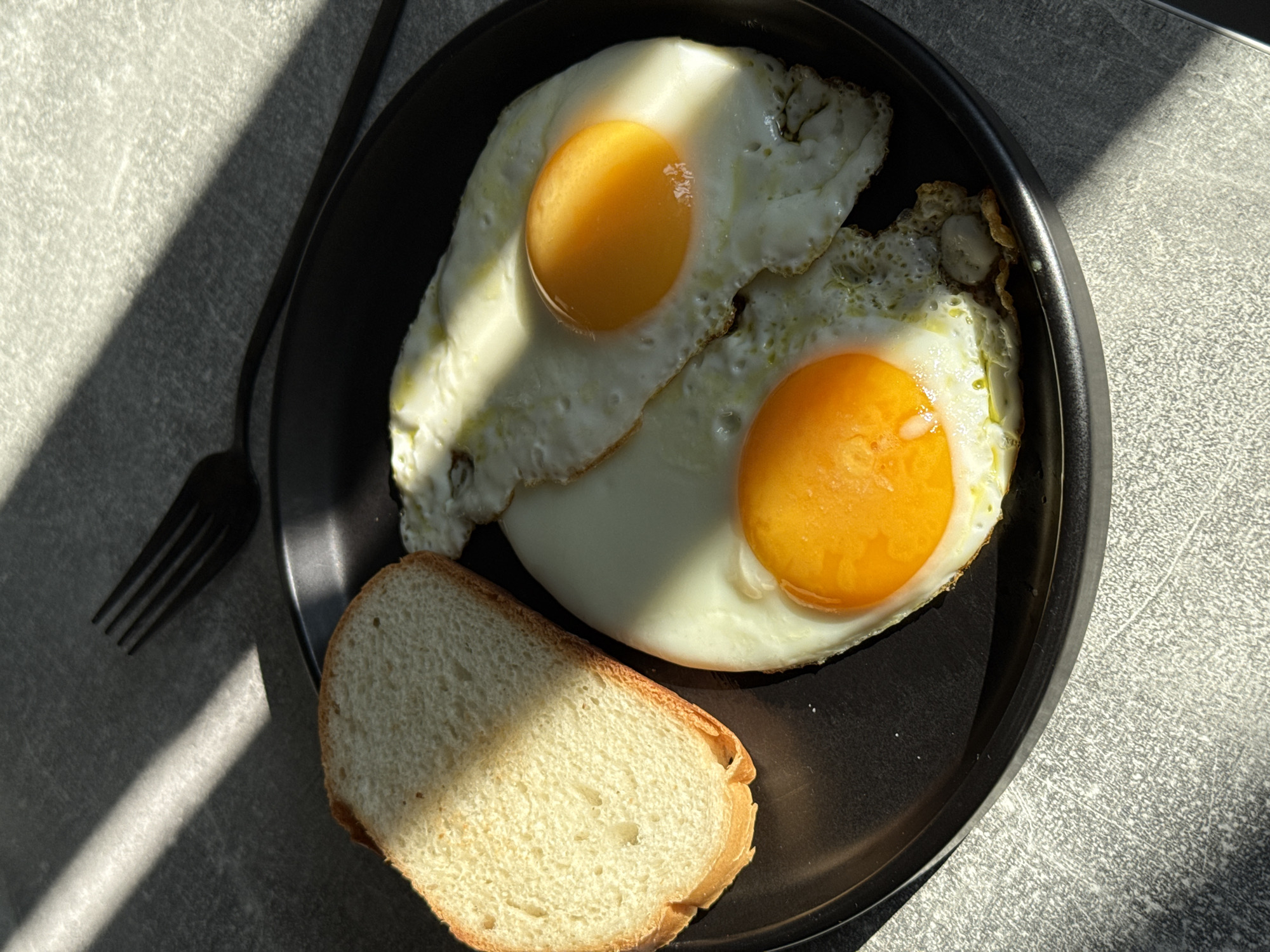 Morning breakfast documented in Lyubertsy, Russia