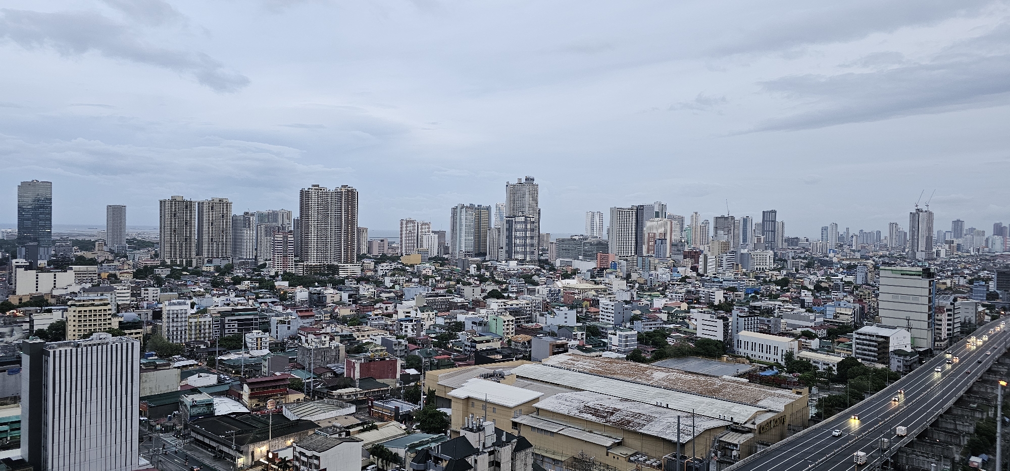 Aerial tour of Makati: skyway, skyline, and city streets