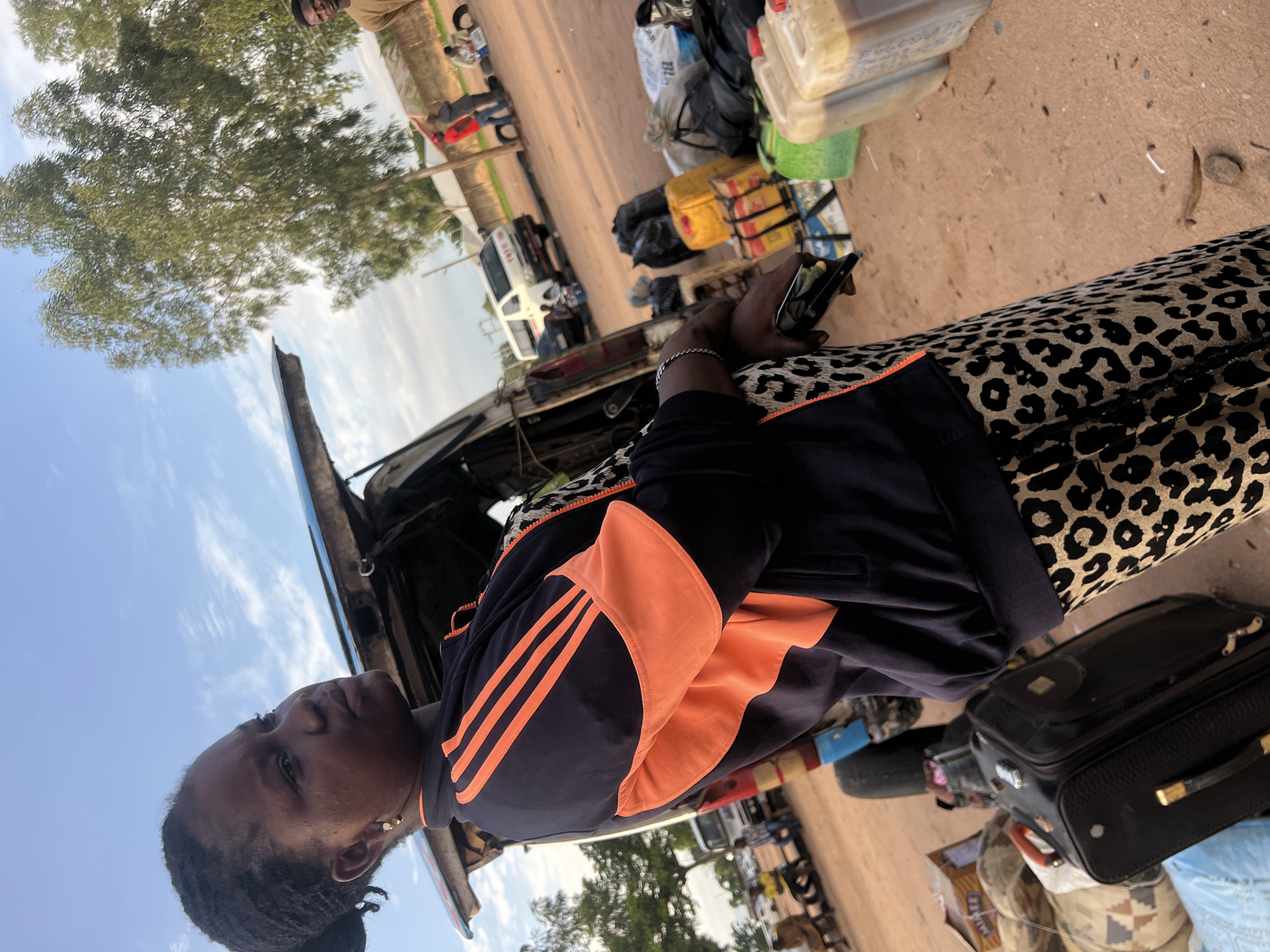 Morning transit gathering in Gbaza Nigeria transport area
