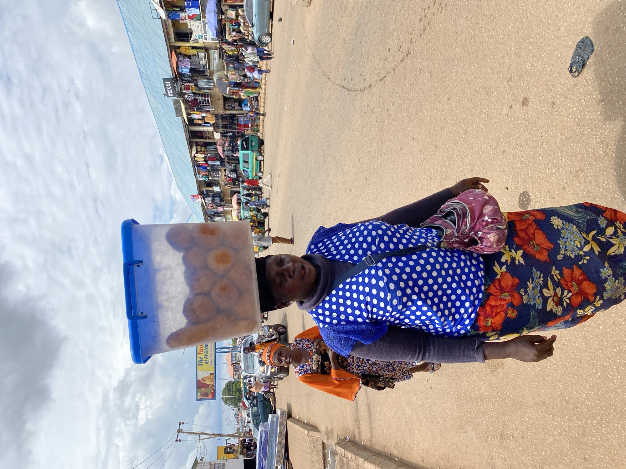 Midday hustle at a street market in Bukuru, Nigeria