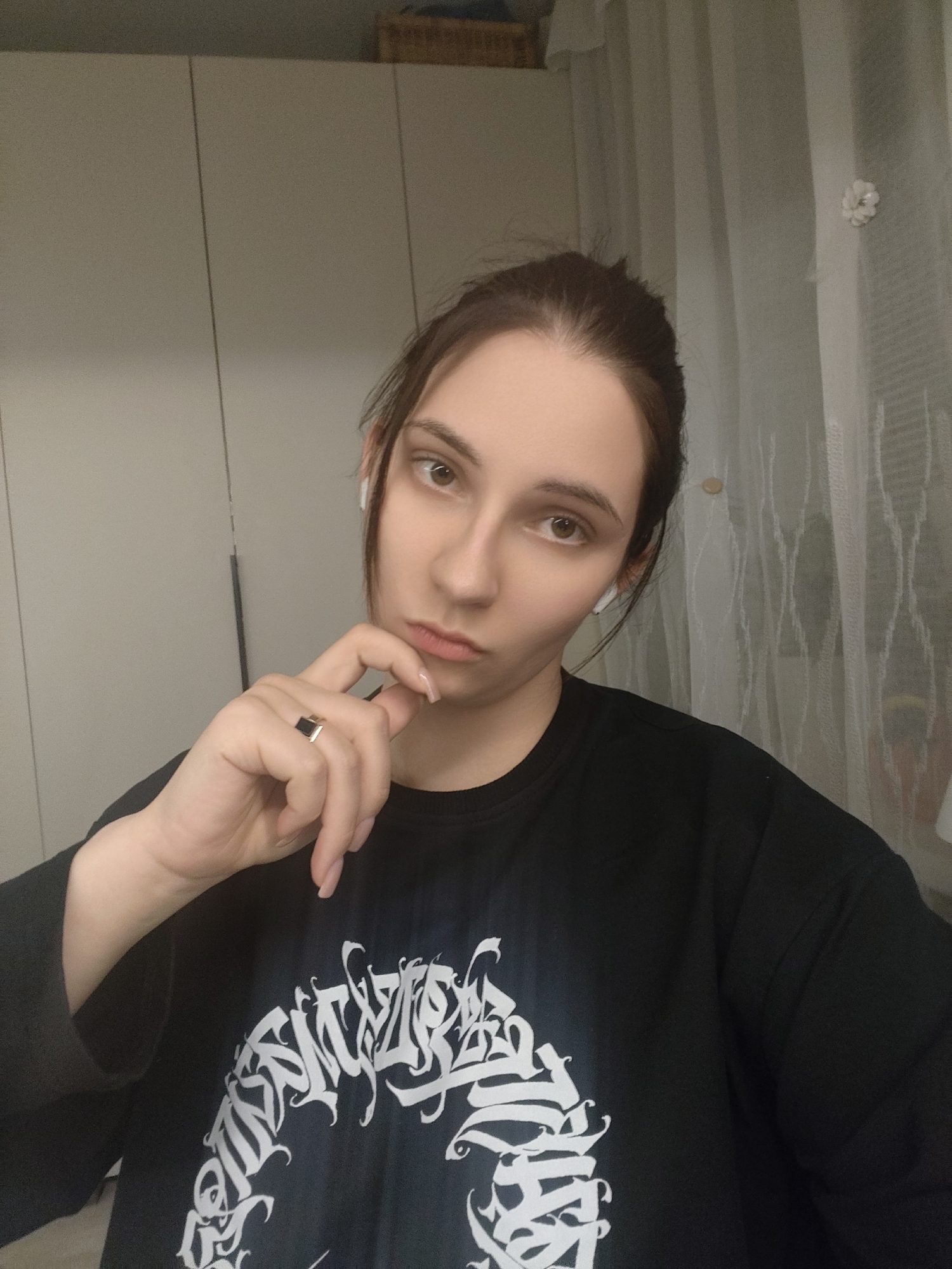 Woman studies French cultural differences textbook indoors