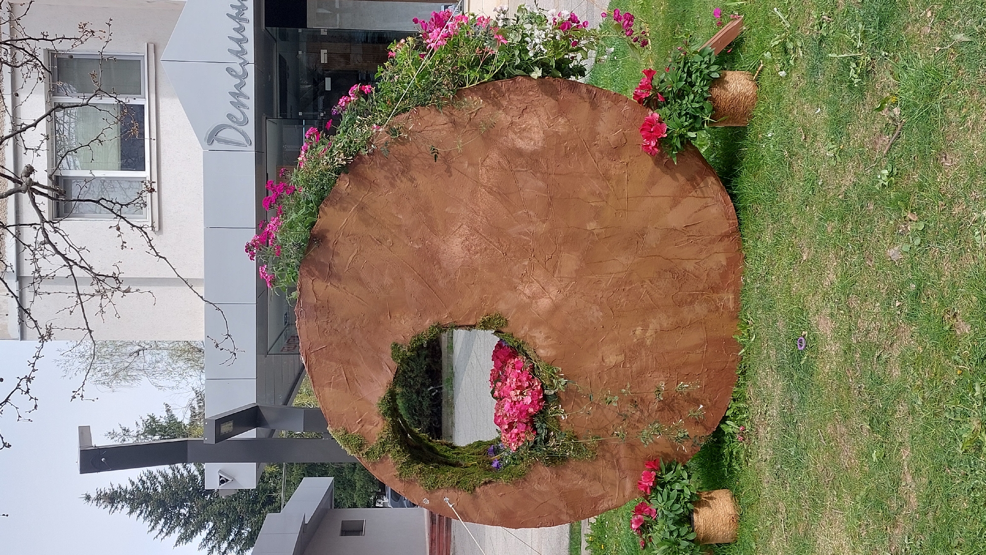 Outdoor art installation observed in Vratsa, Bulgaria