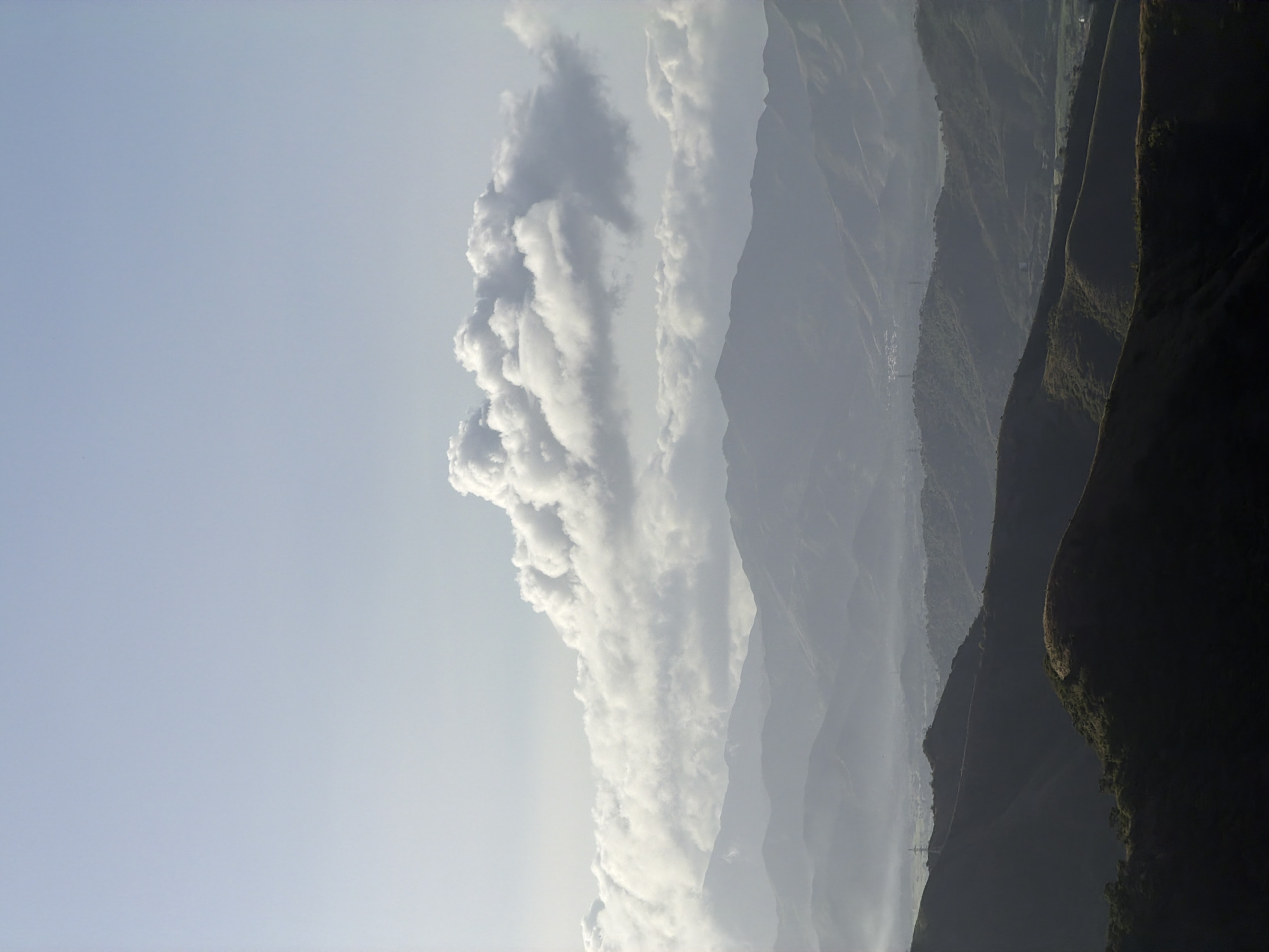 Hilltop views over El Cambur, Venezuela, flag and all