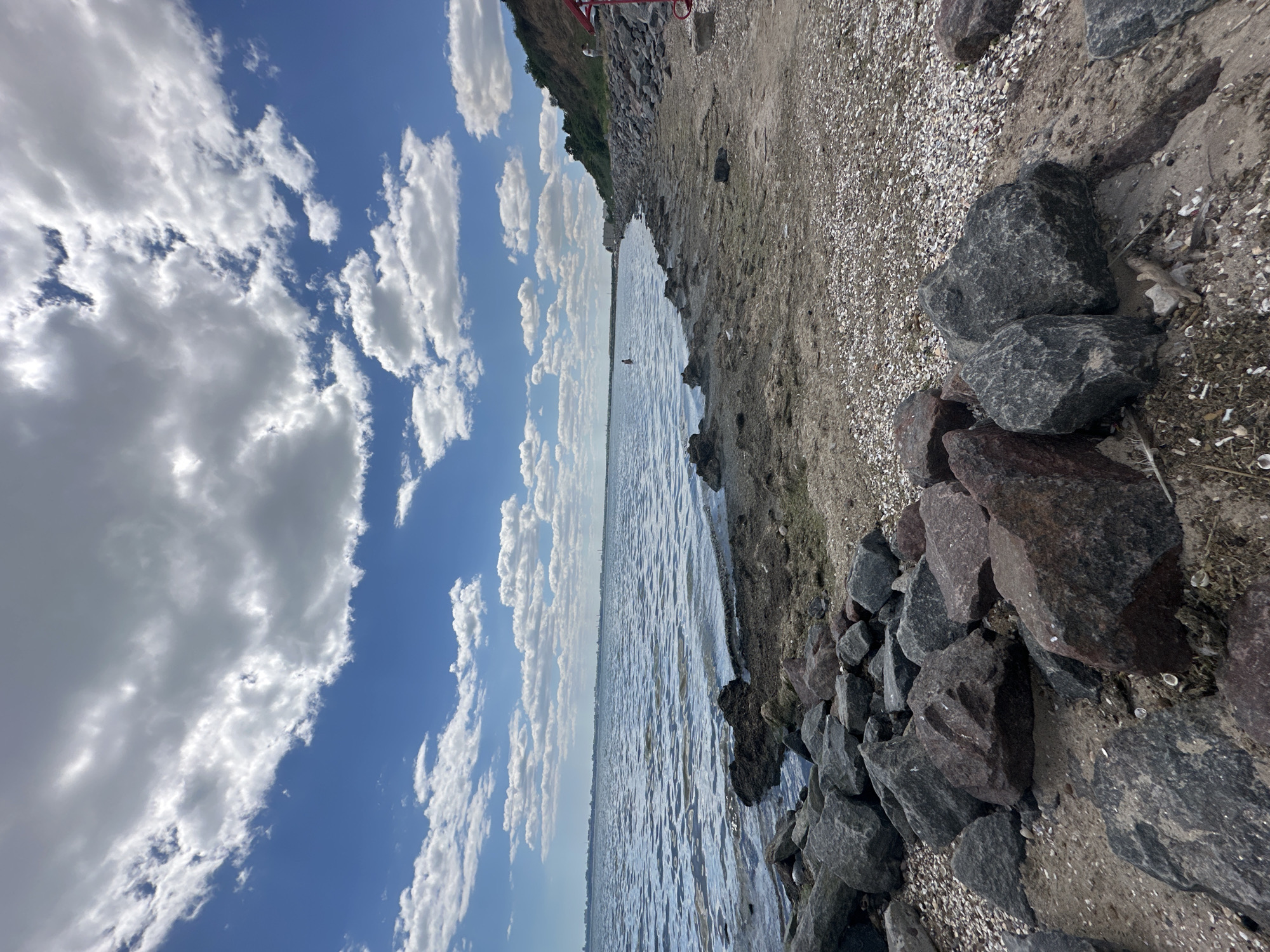 A summer morning on Odesa's Black Sea shore