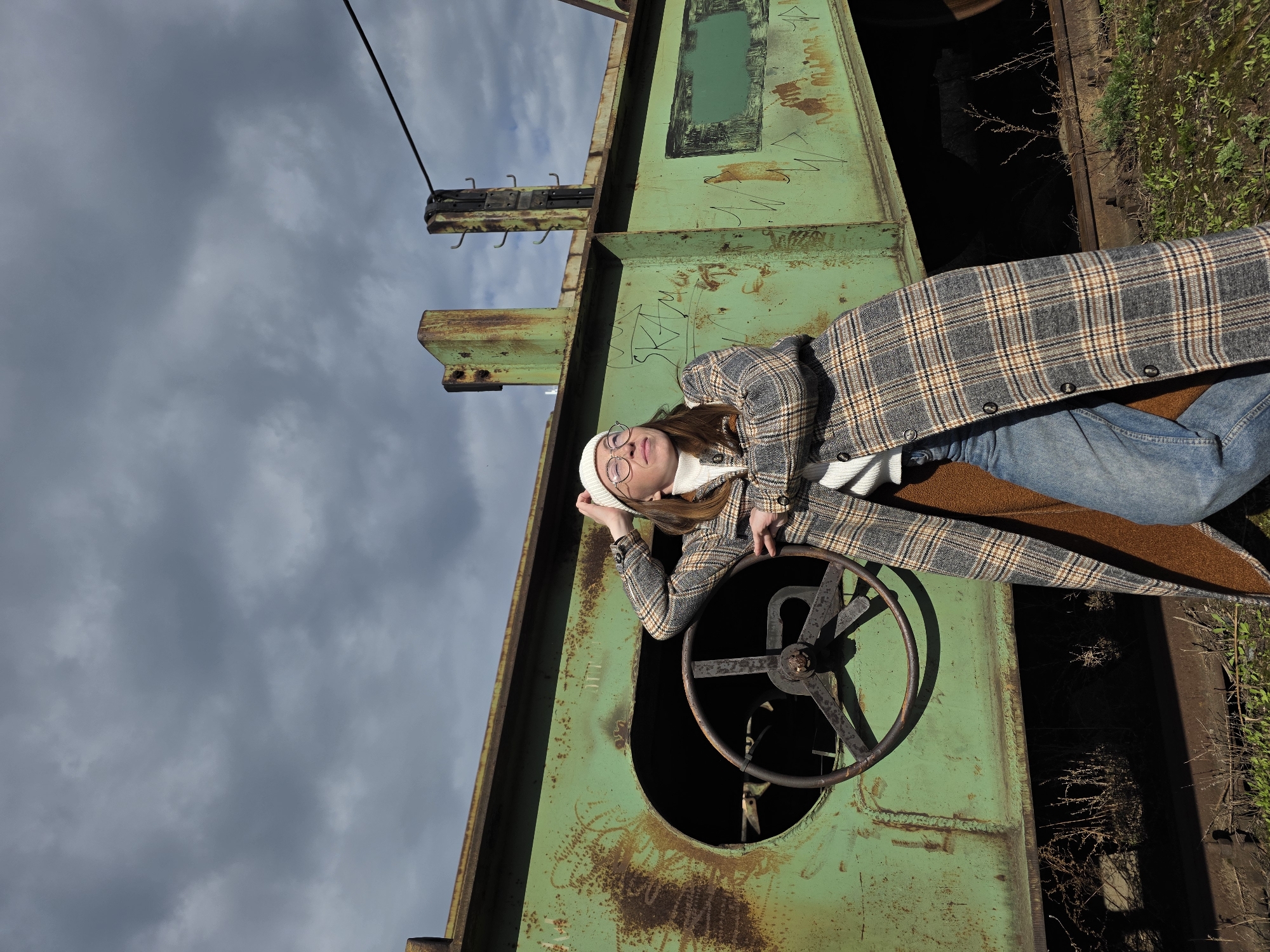Photo session documented across industrial locations in Chaikovsky, Russia
