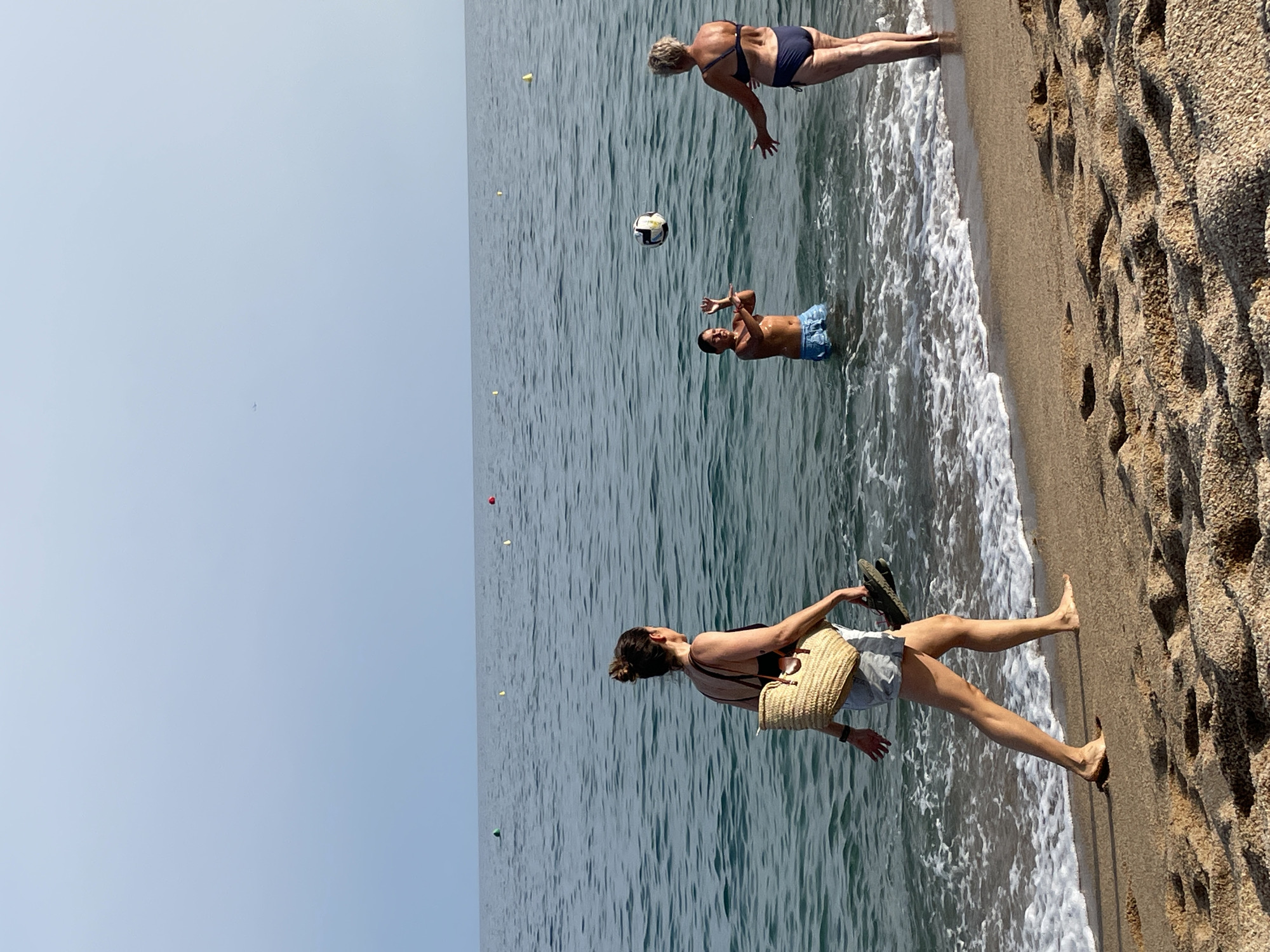 Lazy Tuesday afternoon on Canet de Mar's beach