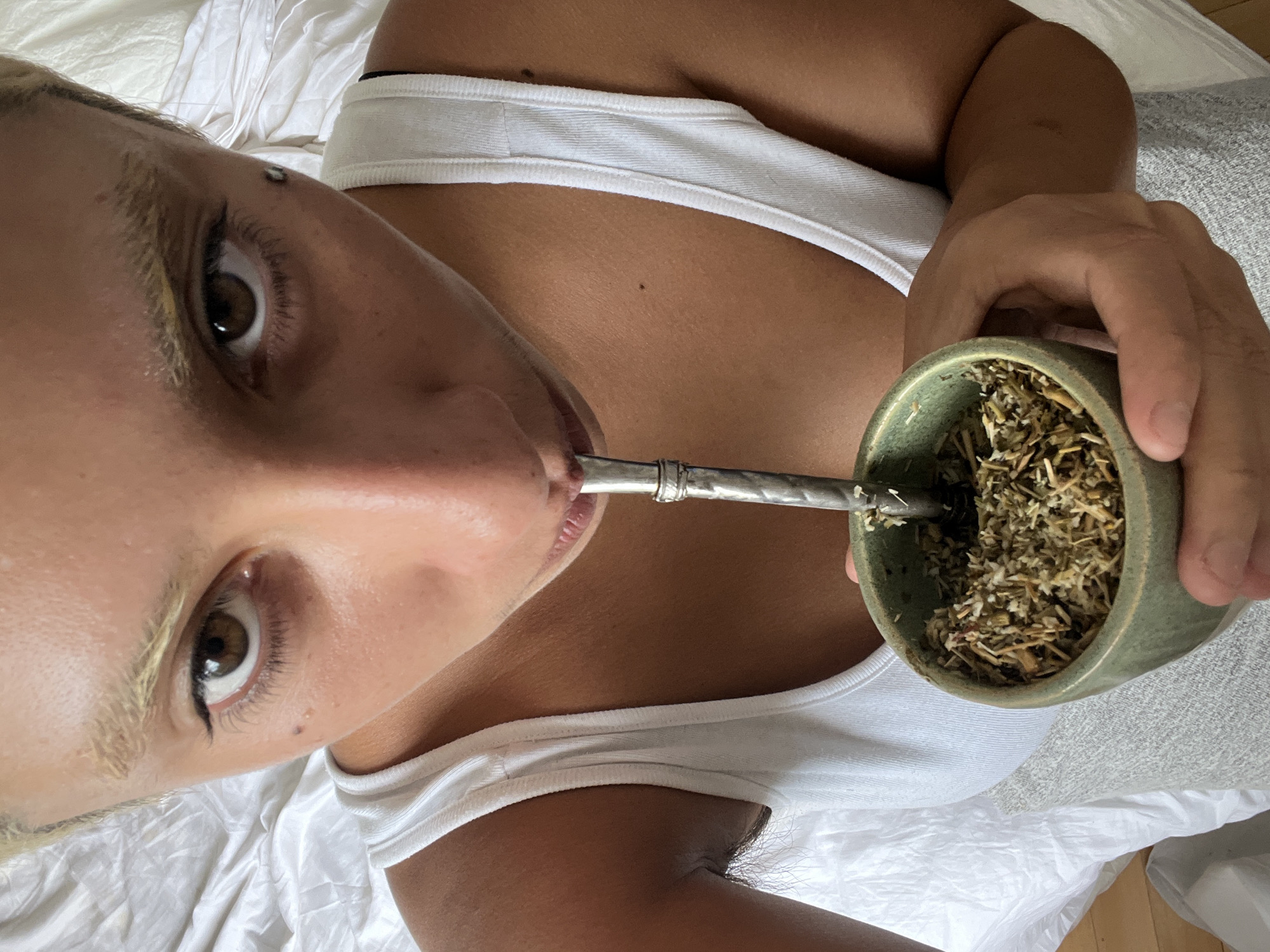 Personal intimate moments documented in Buenos Aires home setting
