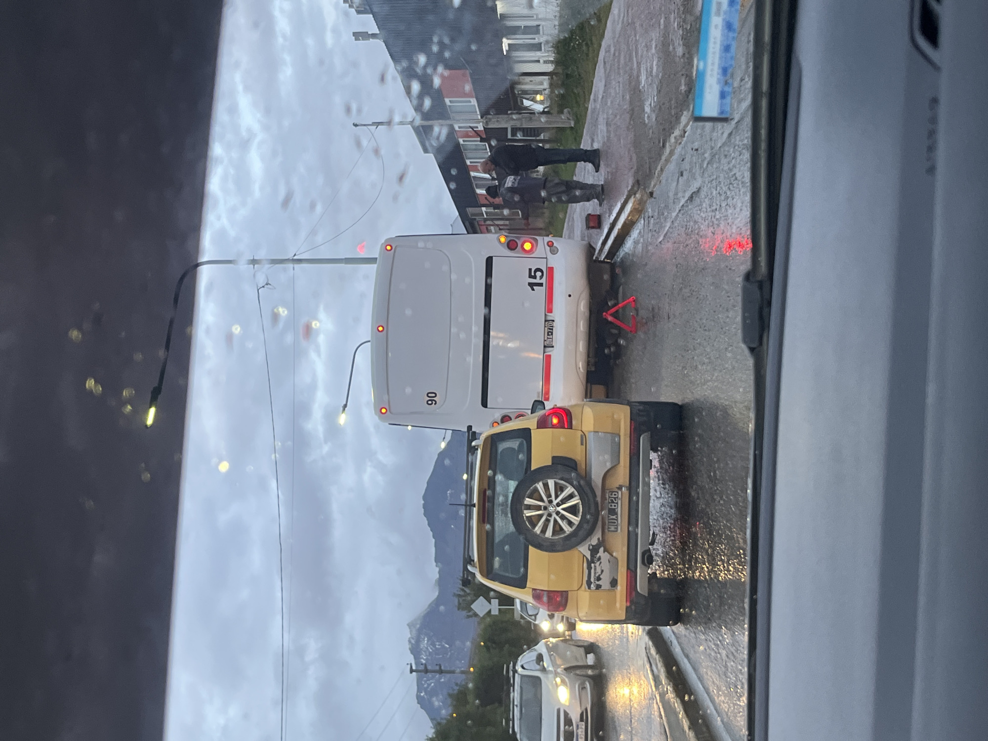 Everyday moments captured in Ushuaia: plants, figurines, parked car