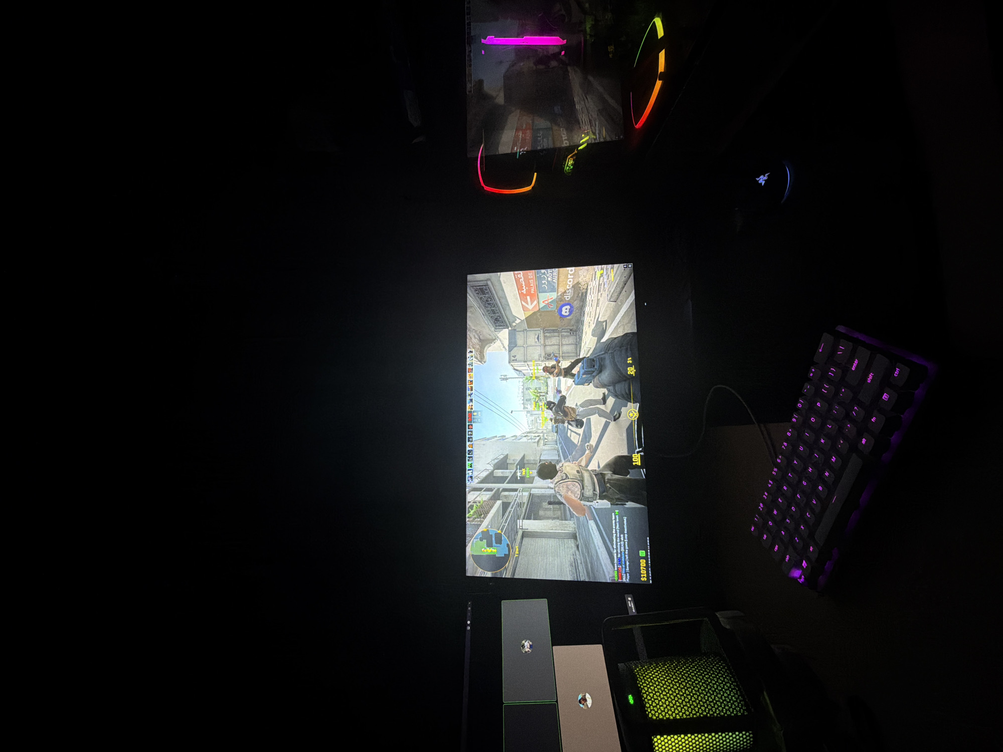 Gaming setup documented in Sofia home environment