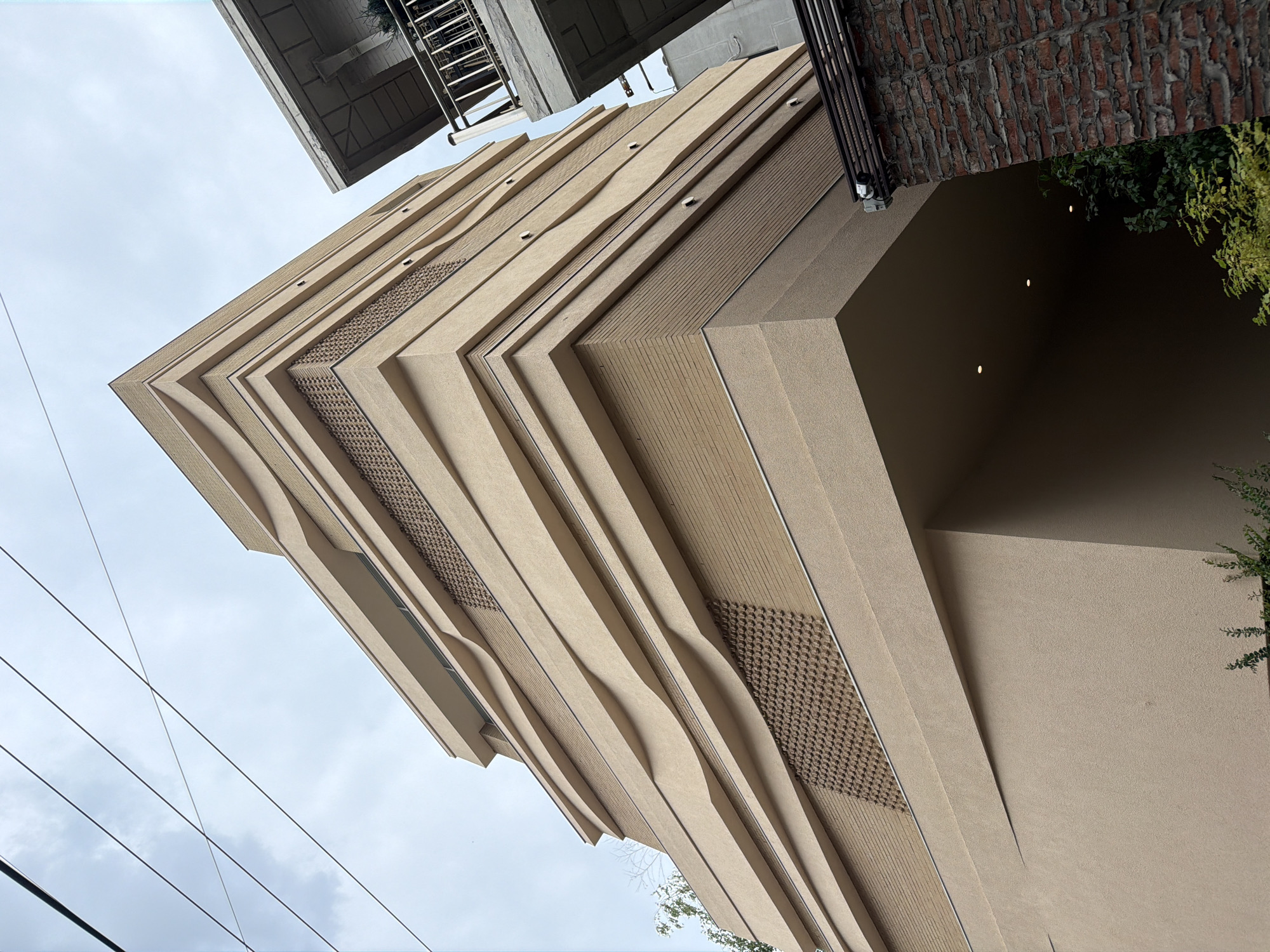Mixed architecture along a dense Seoul neighborhood street