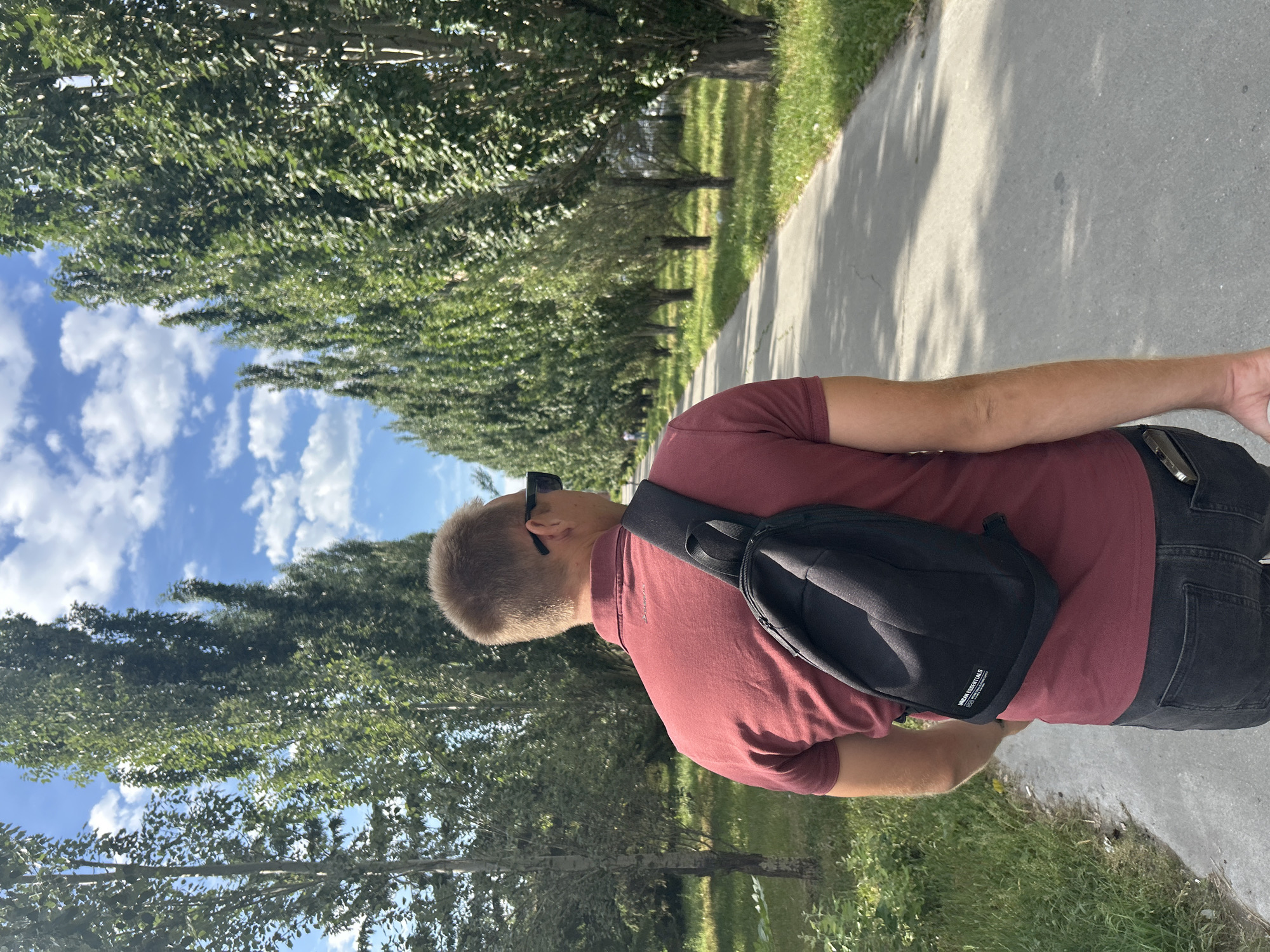 Quiet summer afternoon in an Omsk neighborhood