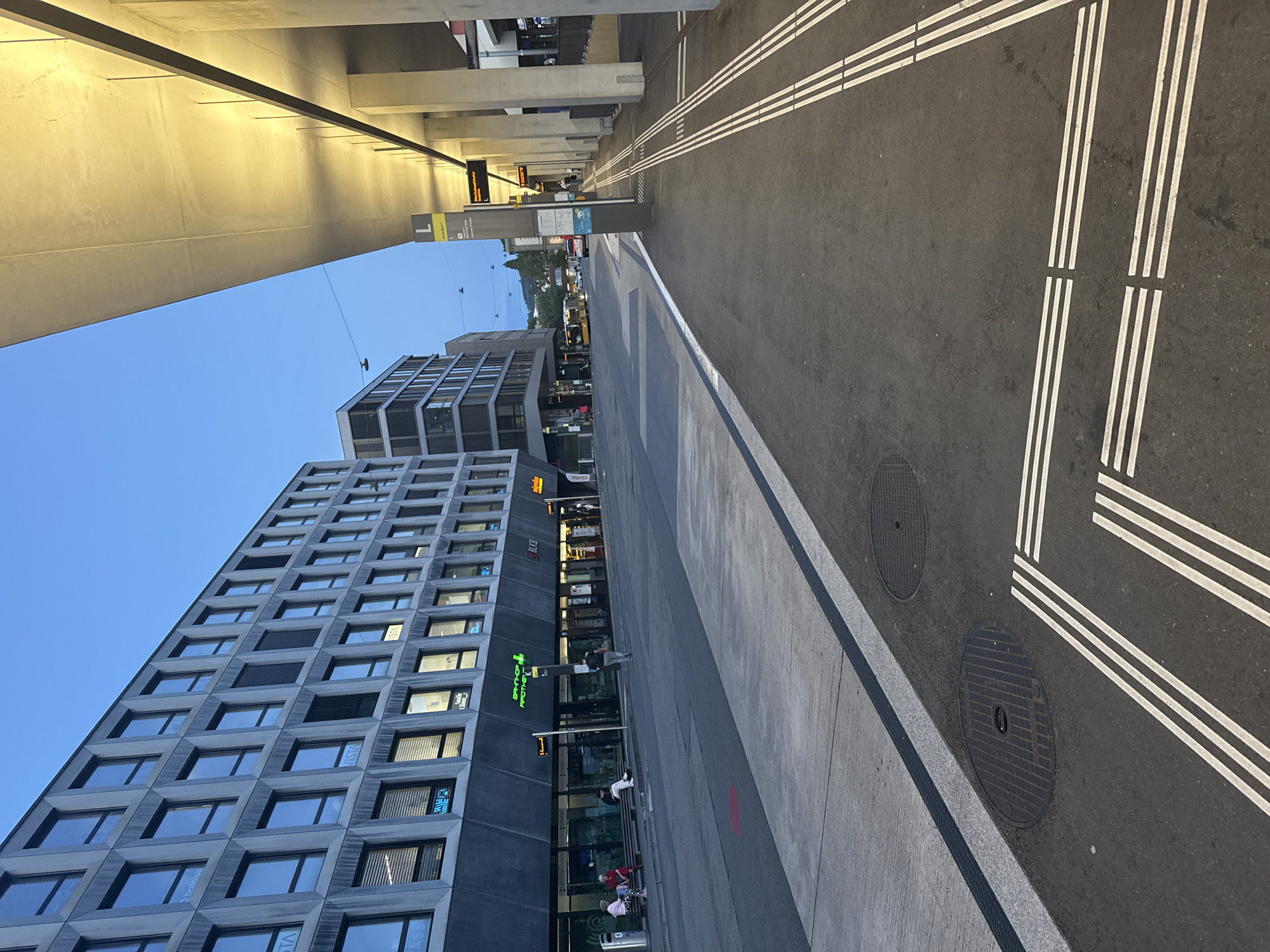 Afternoon stroll through Liestal streets captured in six moments
